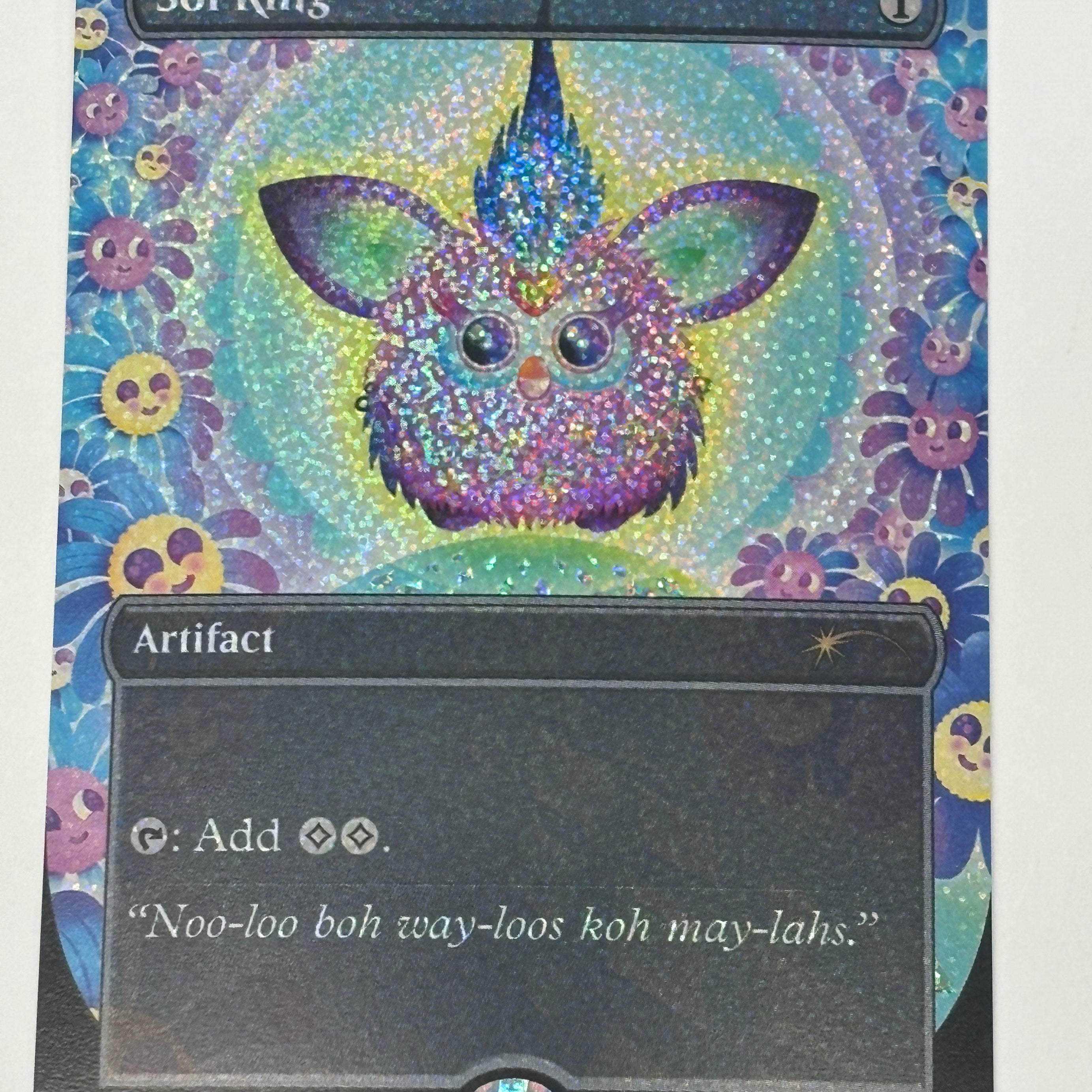 Magic The Gathering TCG - Secret Lair x Furby: Doo-ay Noo-lah Sol Ring (Confetti Foil) 2330 NM