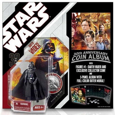 Hasbro Star Wars 30th Anniversary Coin Album with Darth Vader Action Figure