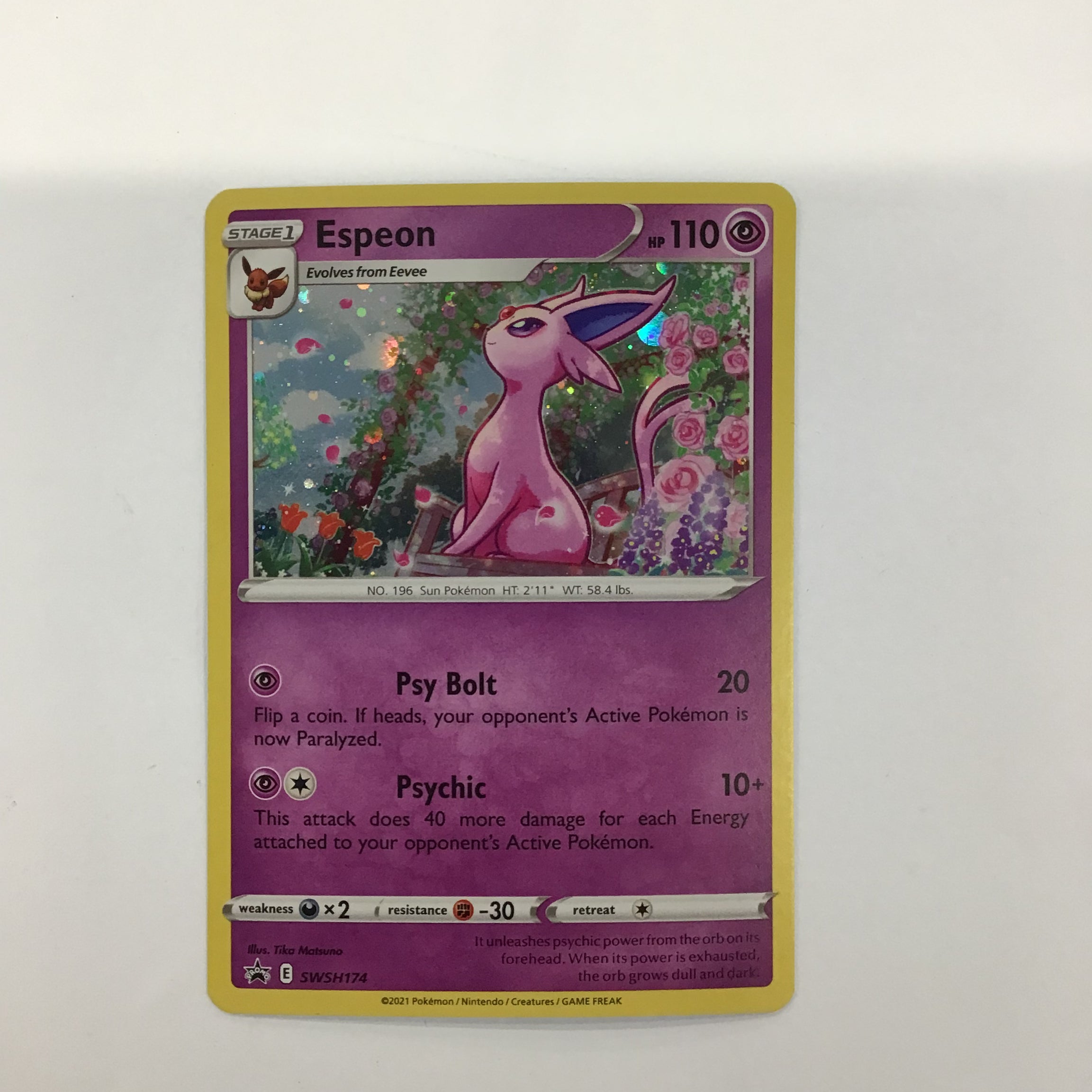 Pokémon TCG - Sword & Shield Promo Espeon SWSH174 NM Holo