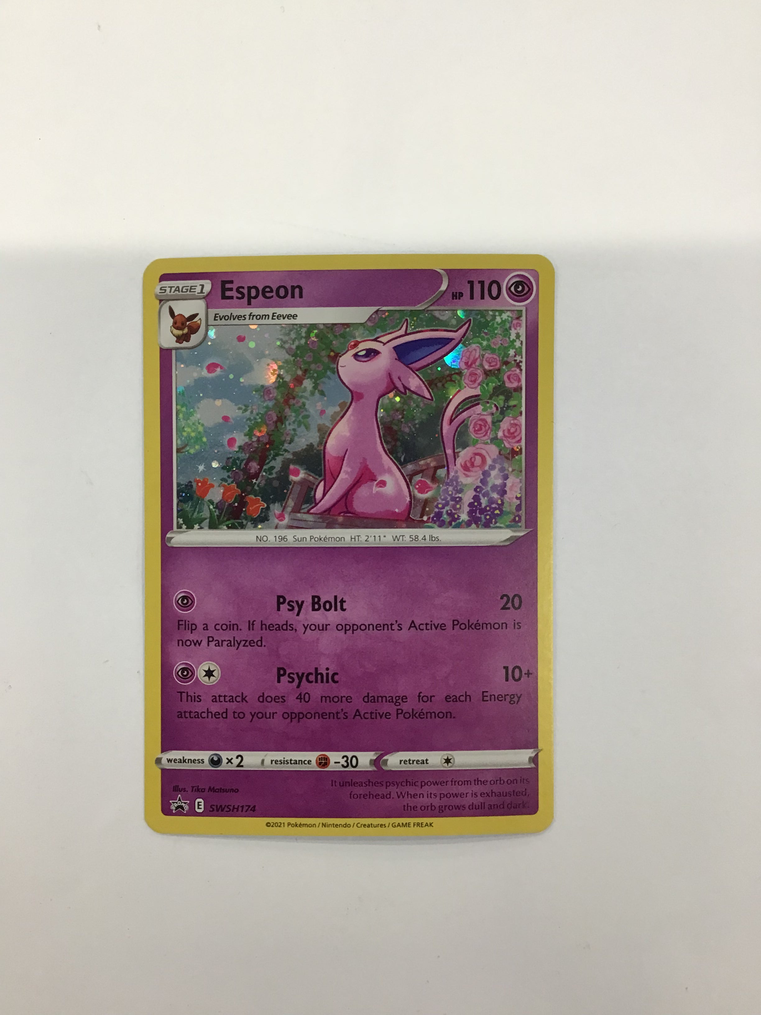 Pokémon TCG - Sword & Shield Promo Espeon SWSH174 NM Holo