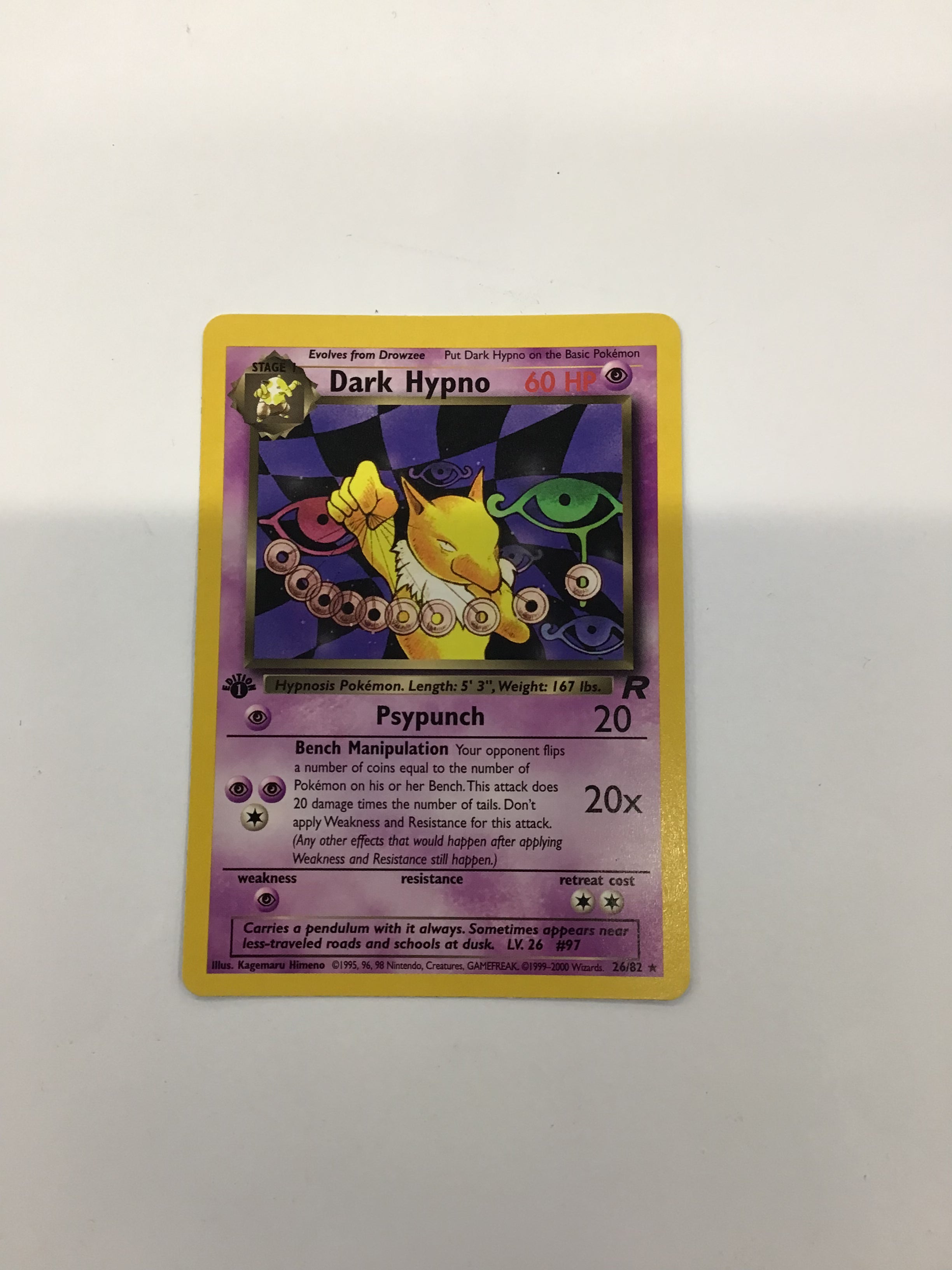 Pokémon TCG - Team Rocket Unlimited Dark Hypno 26/82 NM
