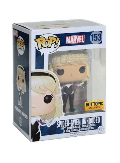 Funko Pop! Marvel Spider-Gwen Unhooded Hot Topic Exclusive #153