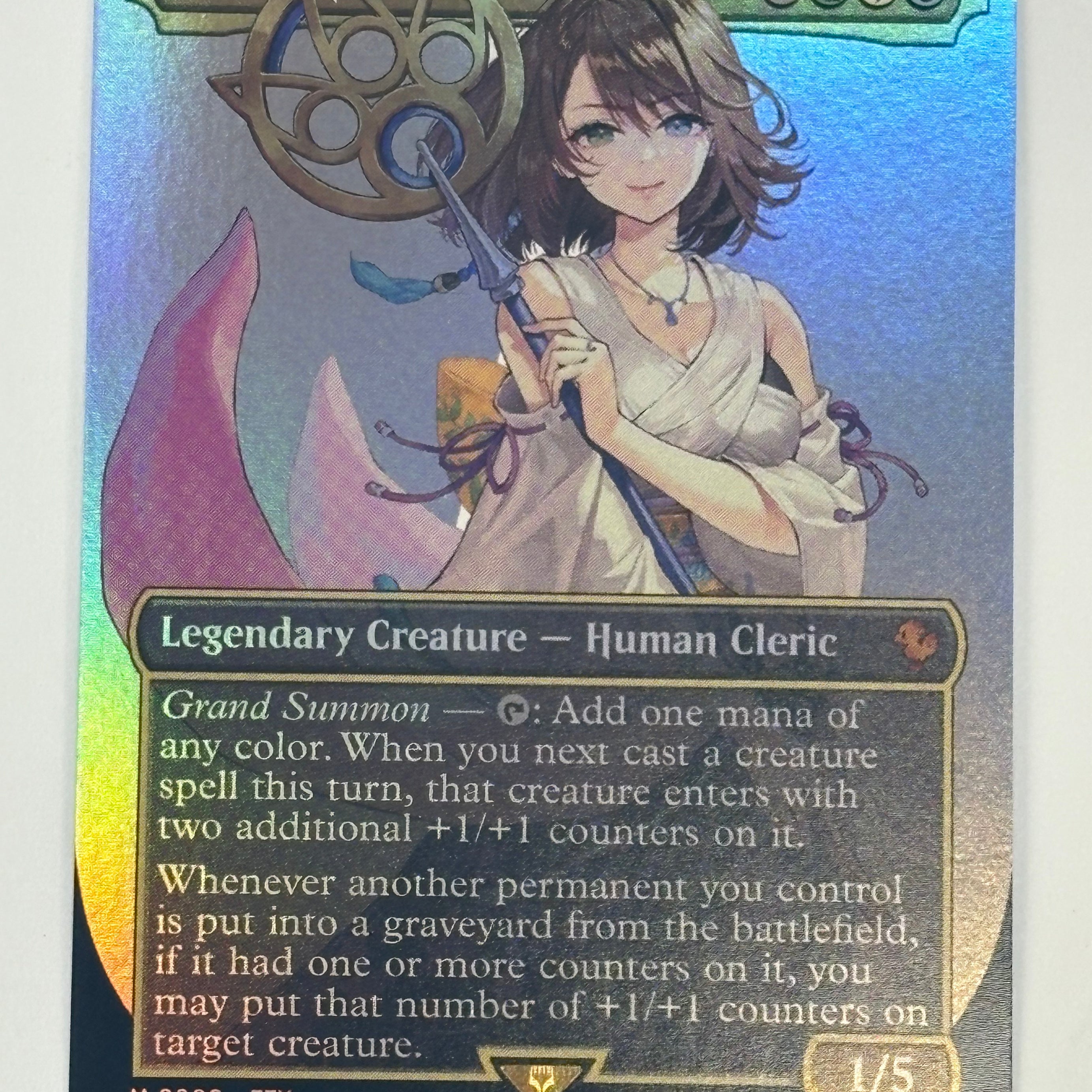 Magic The Gathering TCG - Final Fantasy Yuna, Grand Summoner (Borderless) 208 Foil NM