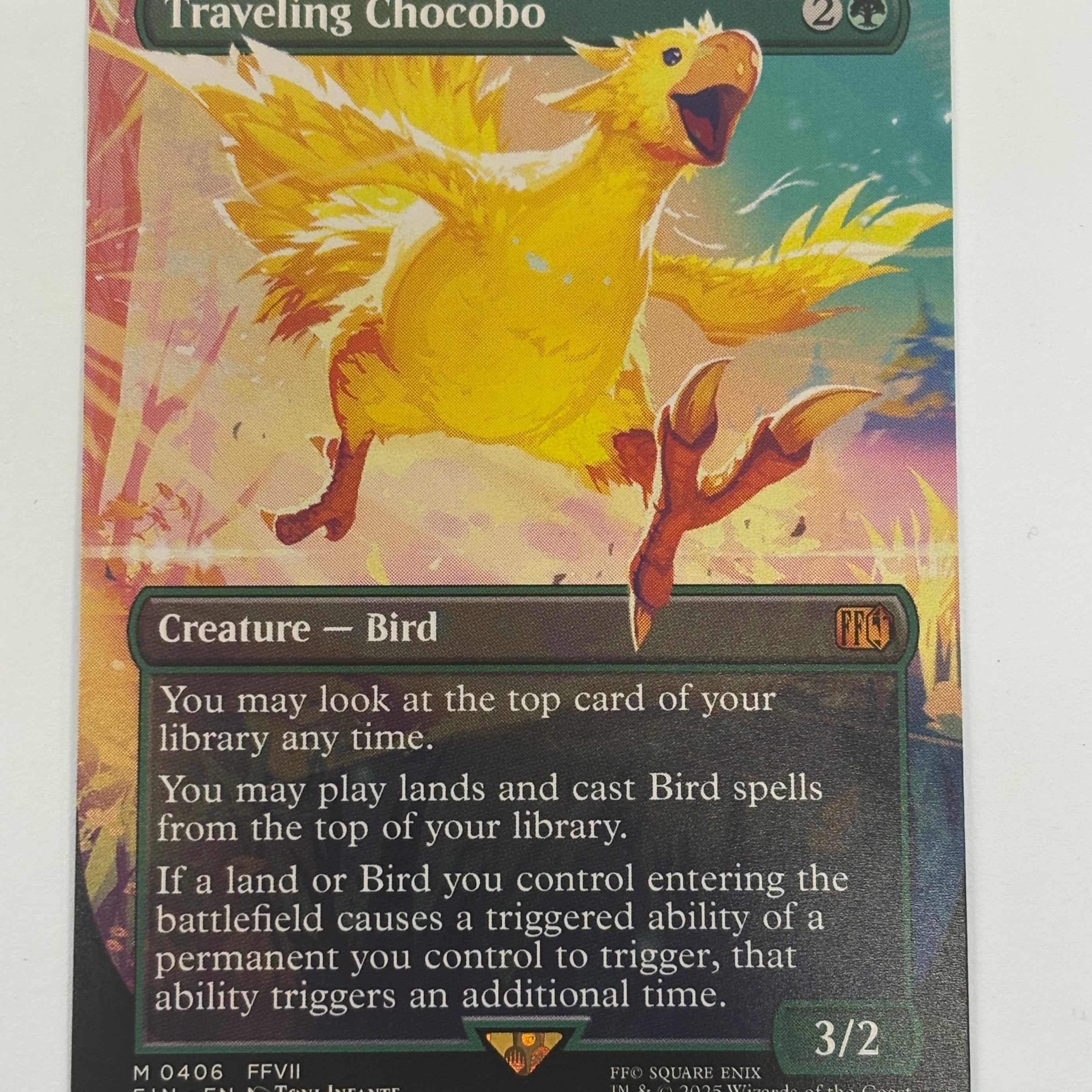 Magic the Gathering TCG - Final Fantasy Traveling Chocobo (Borderless) 406 NM
