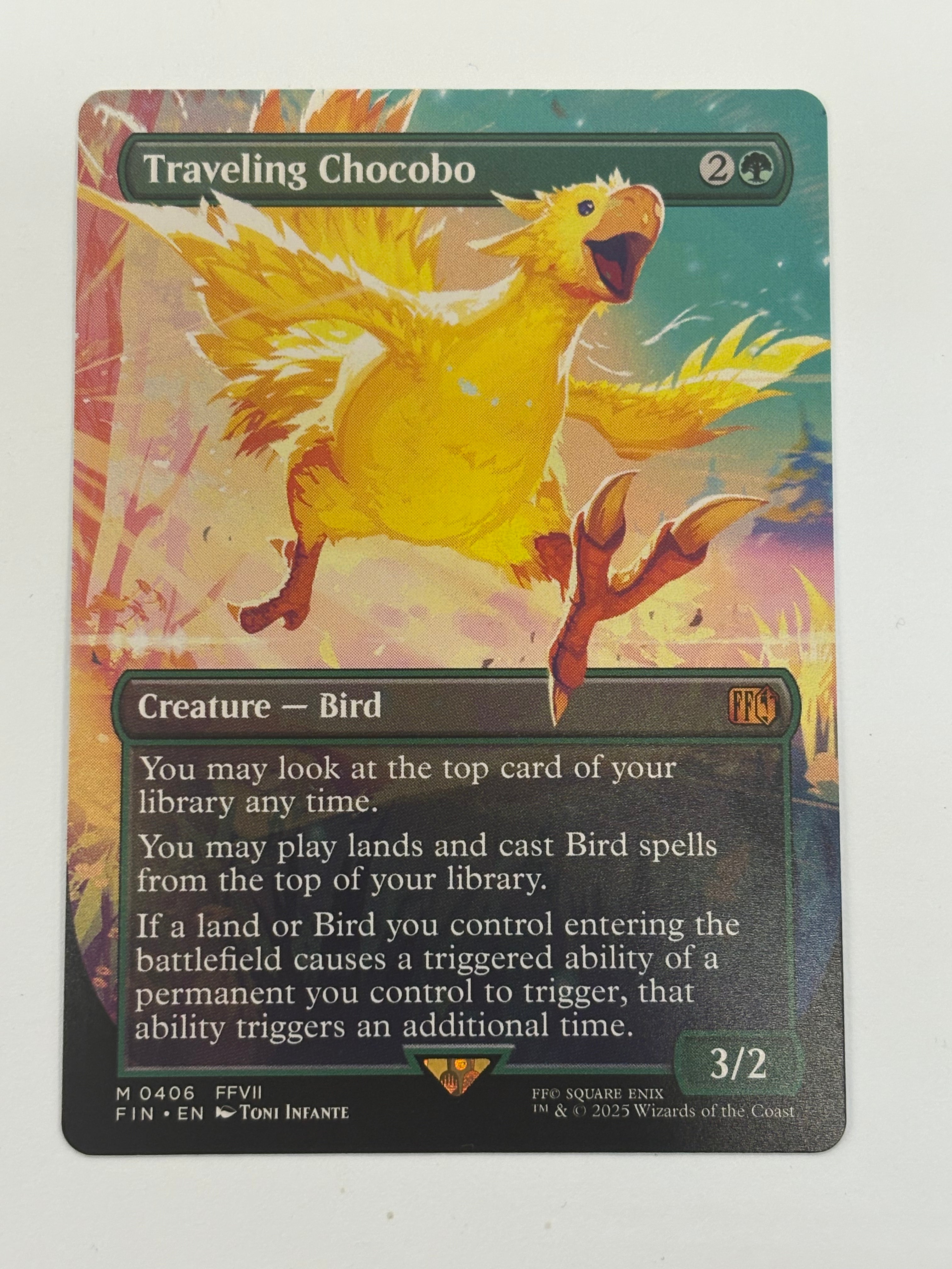 Magic the Gathering TCG - Final Fantasy Traveling Chocobo (Borderless) 406 NM