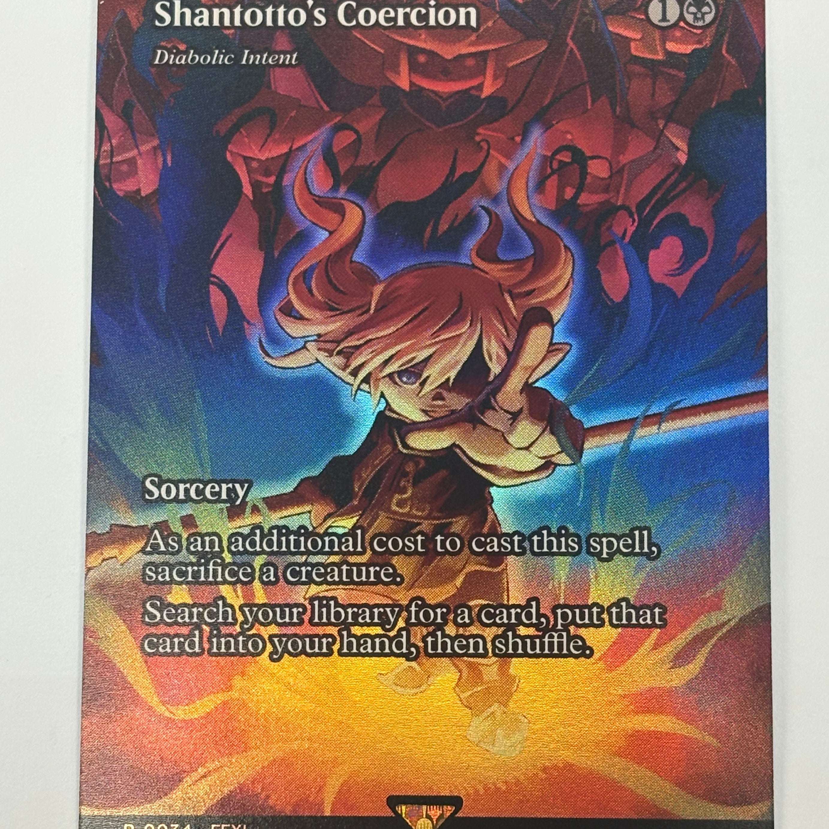 Magic The Gathering TCG - Final Fantasy: Through the Ages Shantotto’s Coercion Diabolic Intent 034 Foil NM