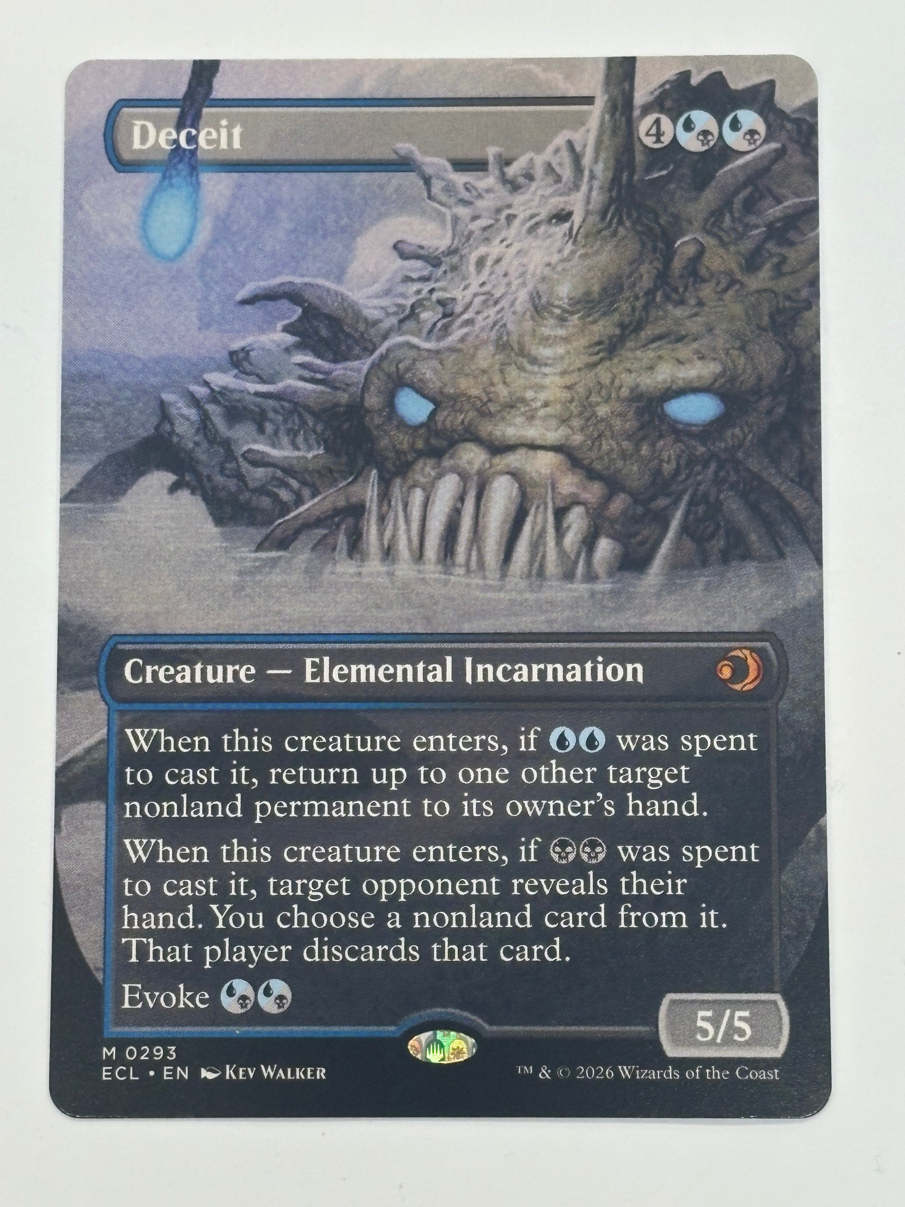 Magic the Gathering TCG - Lorwyn Eclipsed Deceit (Borderless) 293 NM