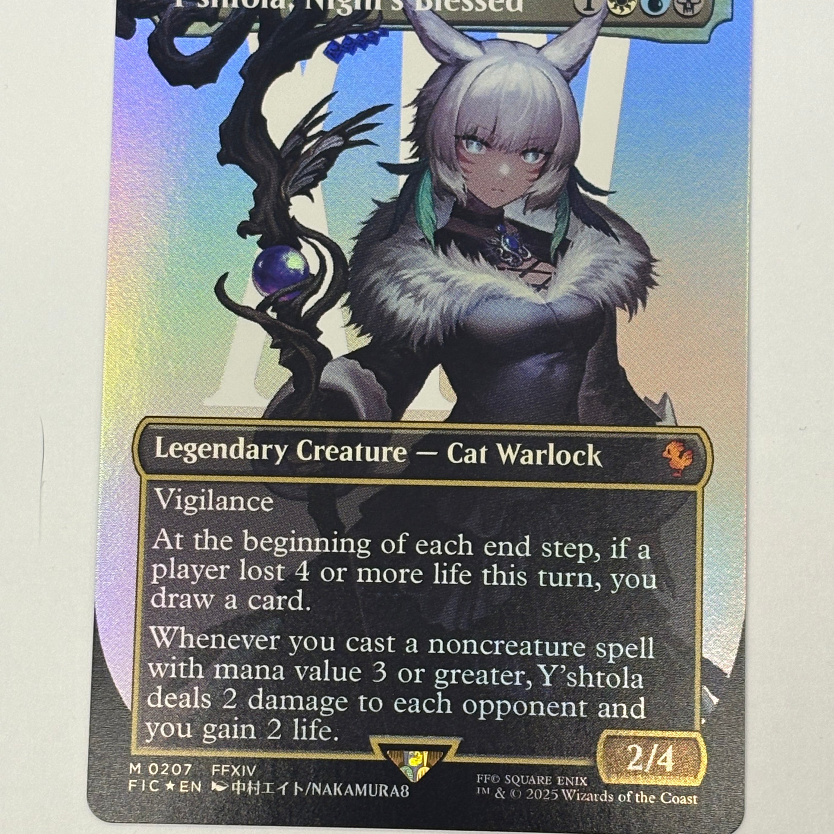 Magic The Gathering TCG - Commander: Final Fantasy Y’shtola, Night’s Blessed (Borderless) 207 Foil NM