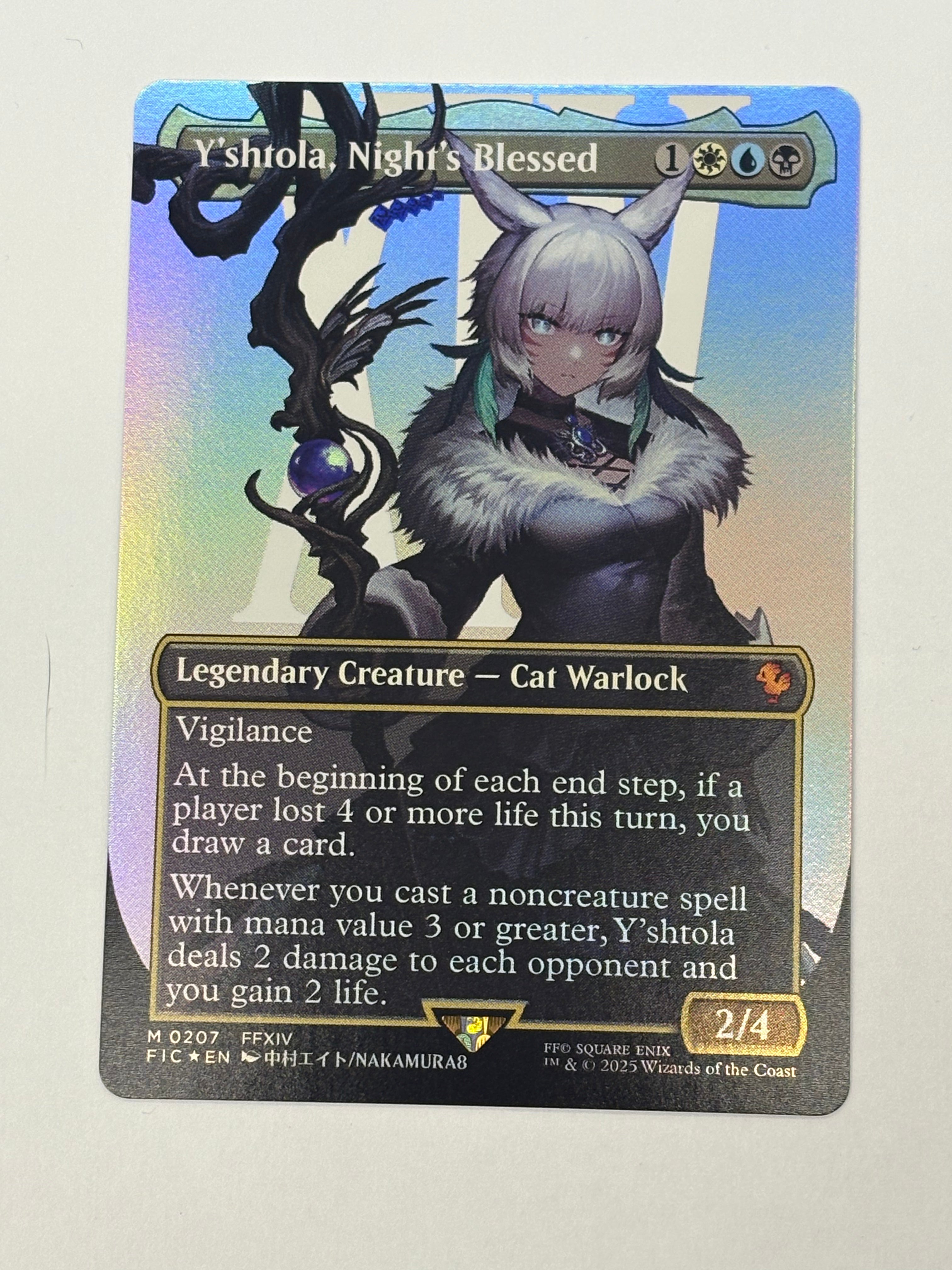 Magic The Gathering TCG - Commander: Final Fantasy Y’shtola, Night’s Blessed (Borderless) 207 Foil NM