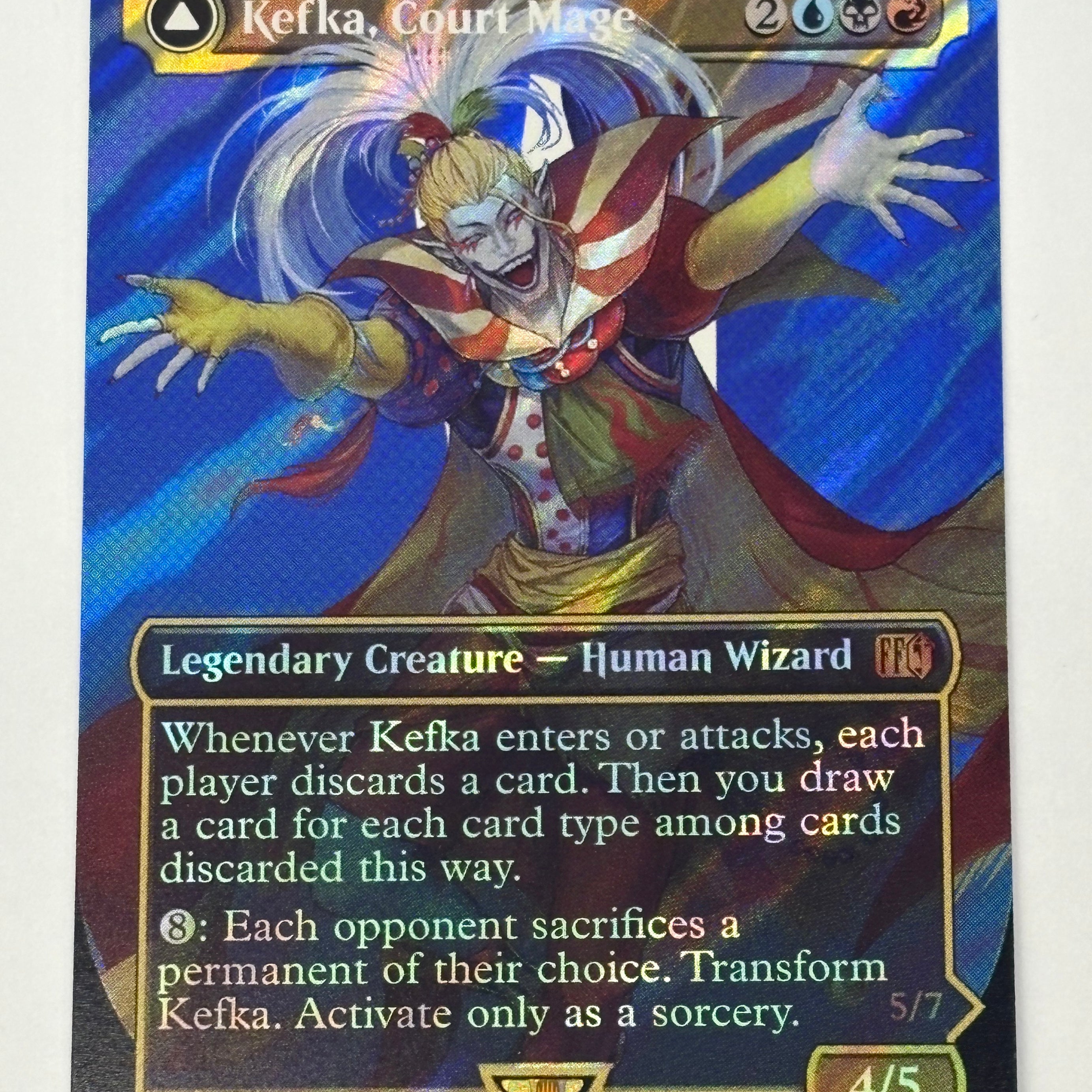 Magic The Gathering TCG - Final Fantasy Kefka, Court Mage (Borderless Surge Foil) 543 NM