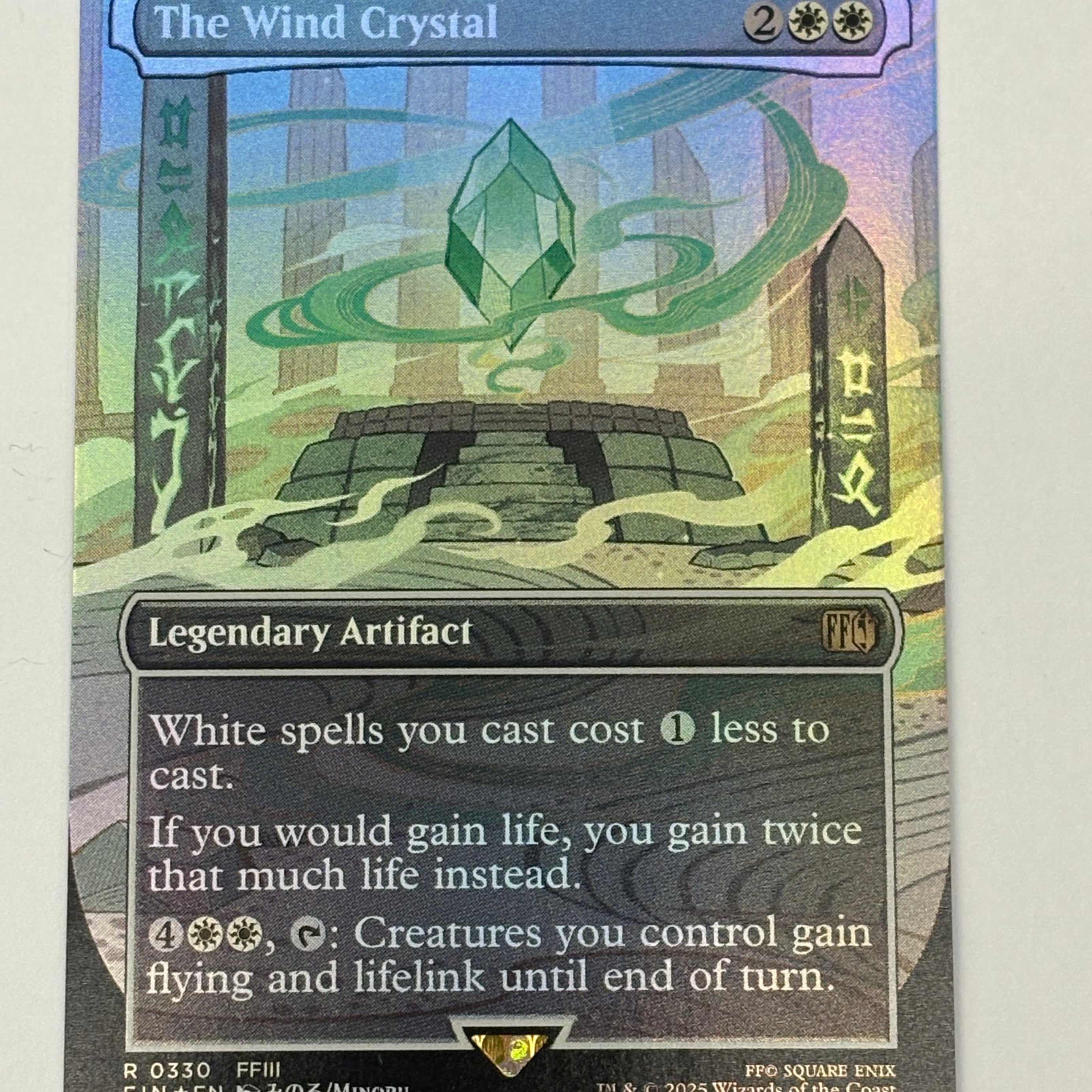 Magic The Gathering TCG - Final Fantasy The Wind Crystal (Borderless) 330 Foil NM