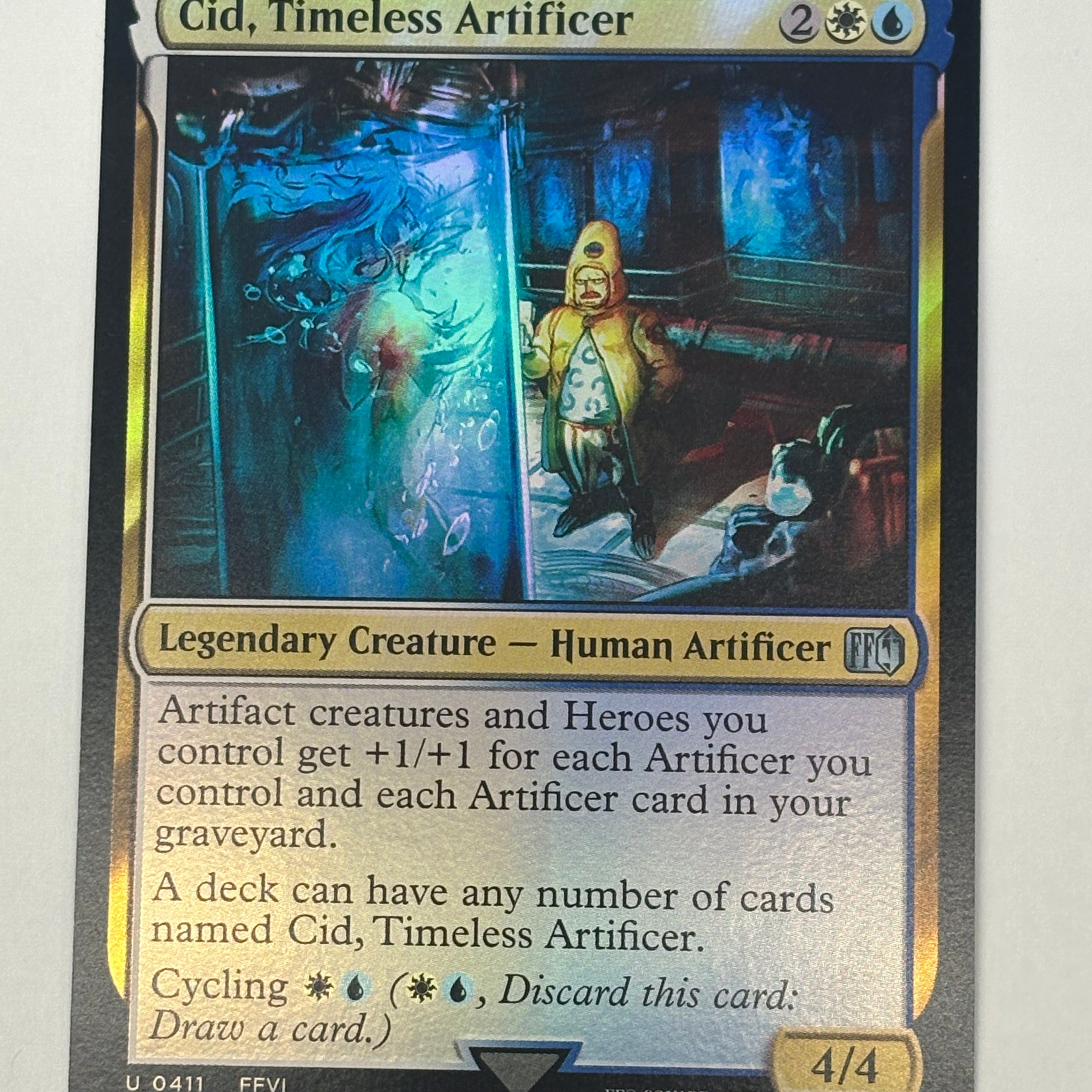 Magic The Gathering TCG - Final Fantasy Cid, Timeless Artificer 411 Foil NM