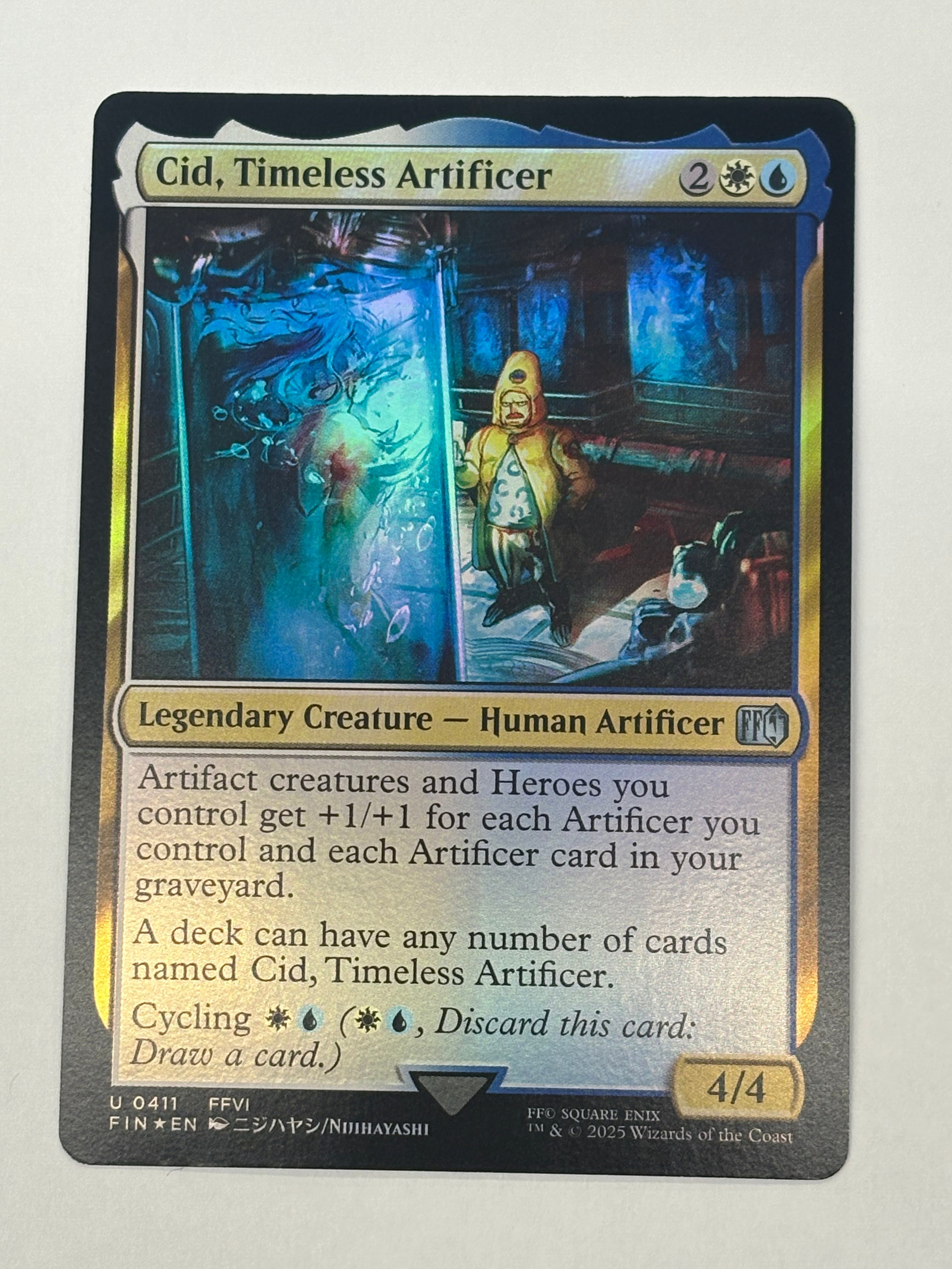 Magic The Gathering TCG - Final Fantasy Cid, Timeless Artificer 411 Foil NM