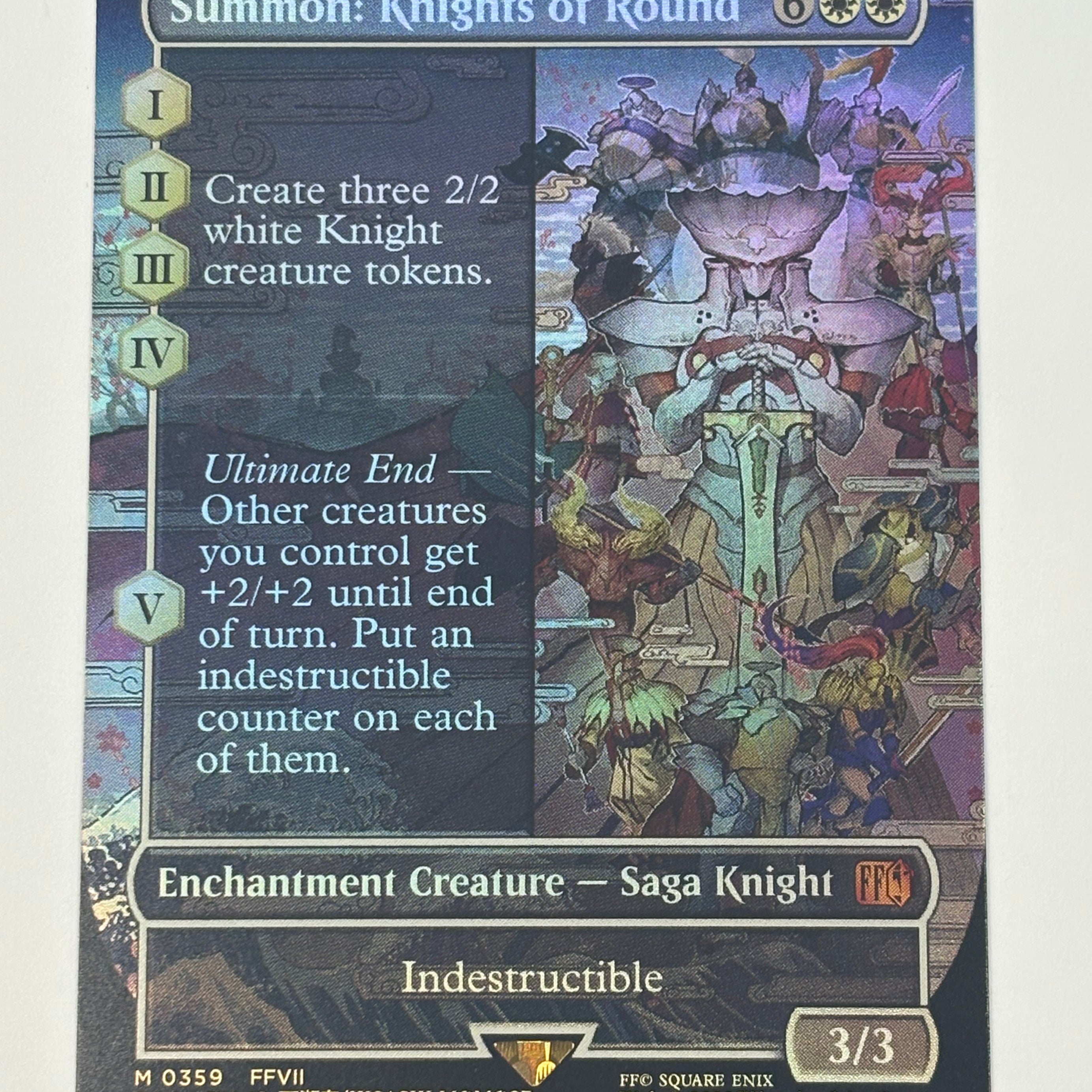 Magic The Gathering TCG - Final Fantasy Summon: Knights of Round (Borderless) 359 Foil NM