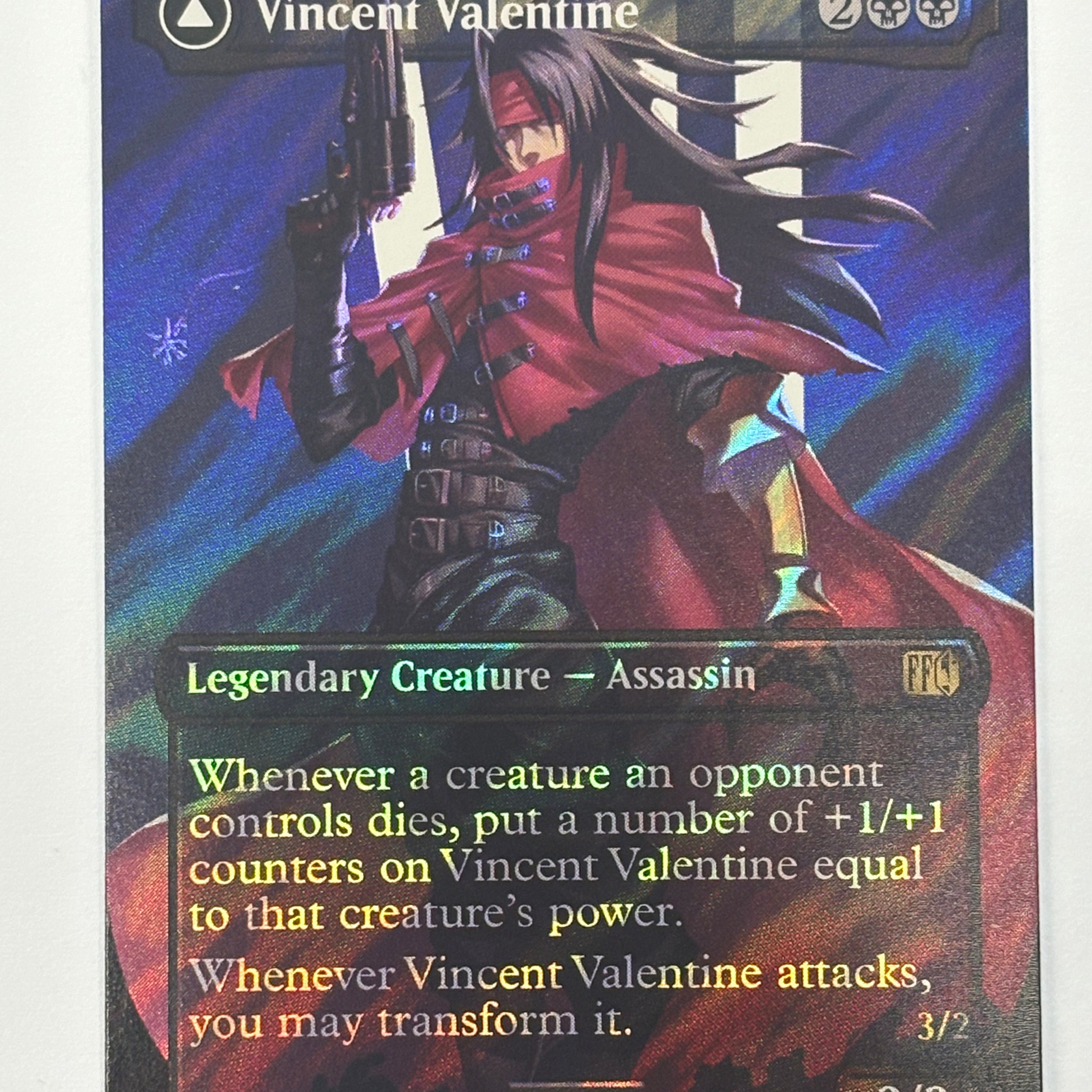 Magic The Gathering TCG - Final Fantasy Vincent Valentine (Borderless Surge Foil) 528 NM