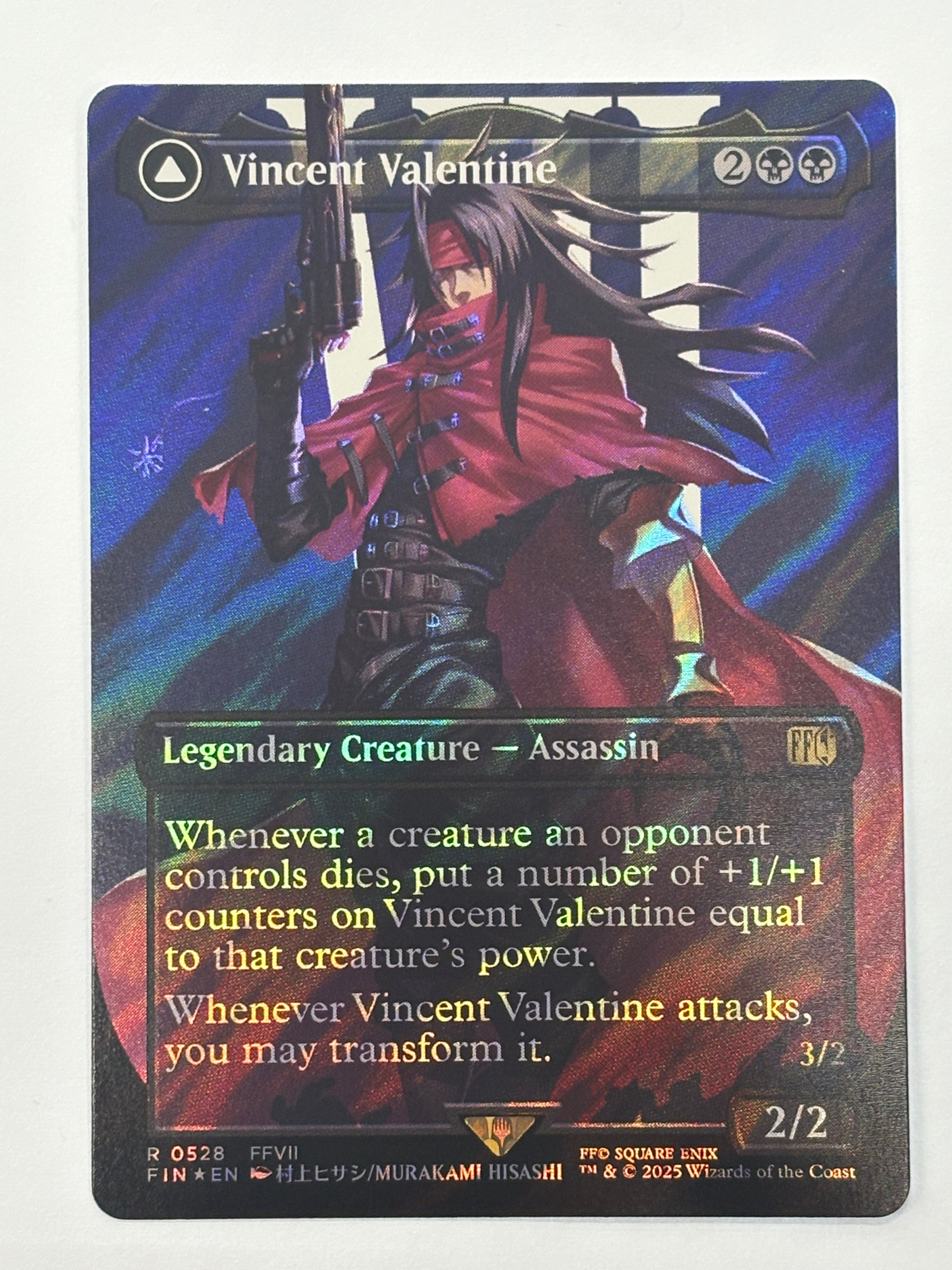 Magic The Gathering TCG - Final Fantasy Vincent Valentine (Borderless Surge Foil) 528 NM