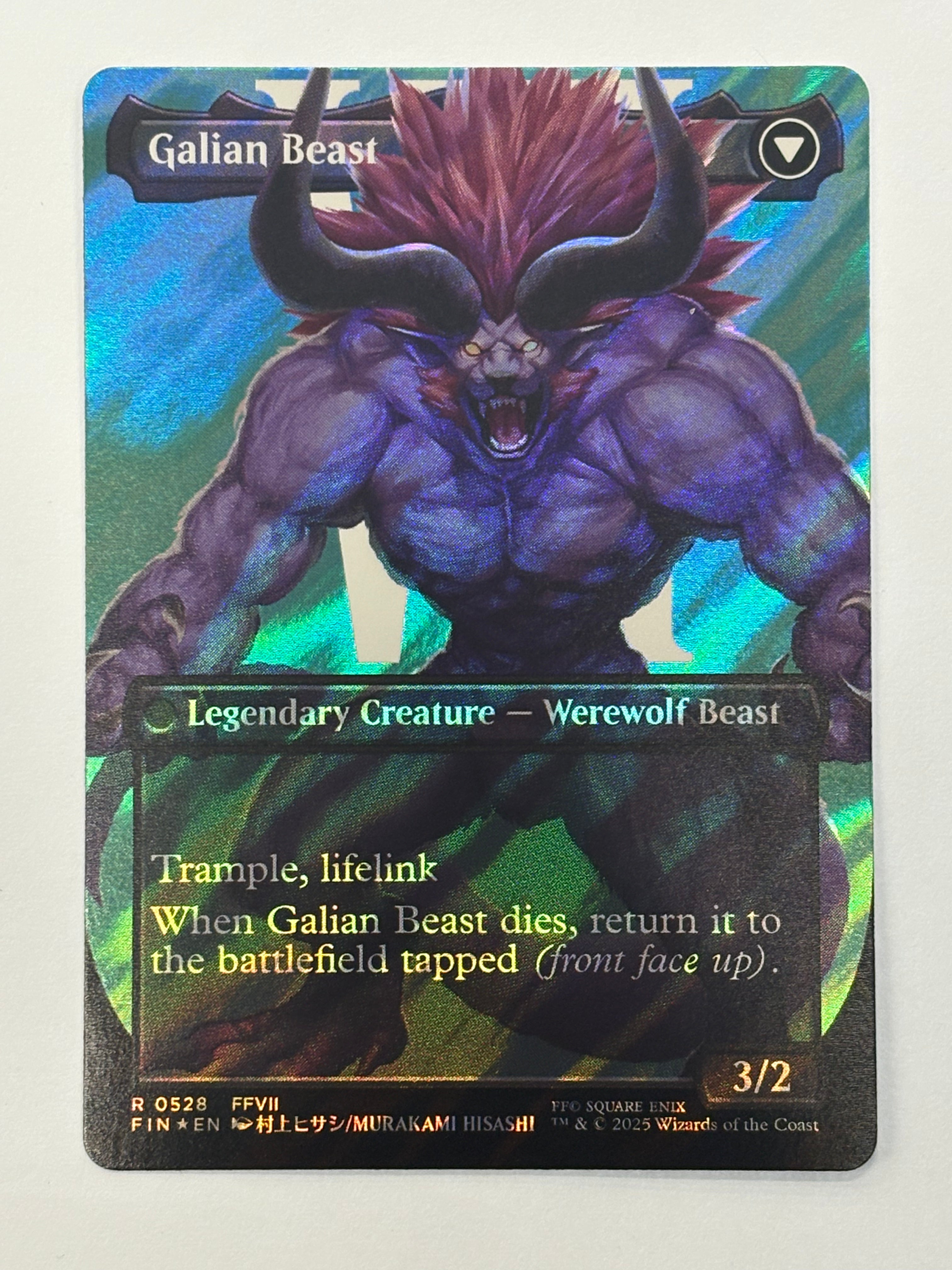 Magic The Gathering TCG - Final Fantasy Vincent Valentine (Borderless Surge Foil) 528 NM