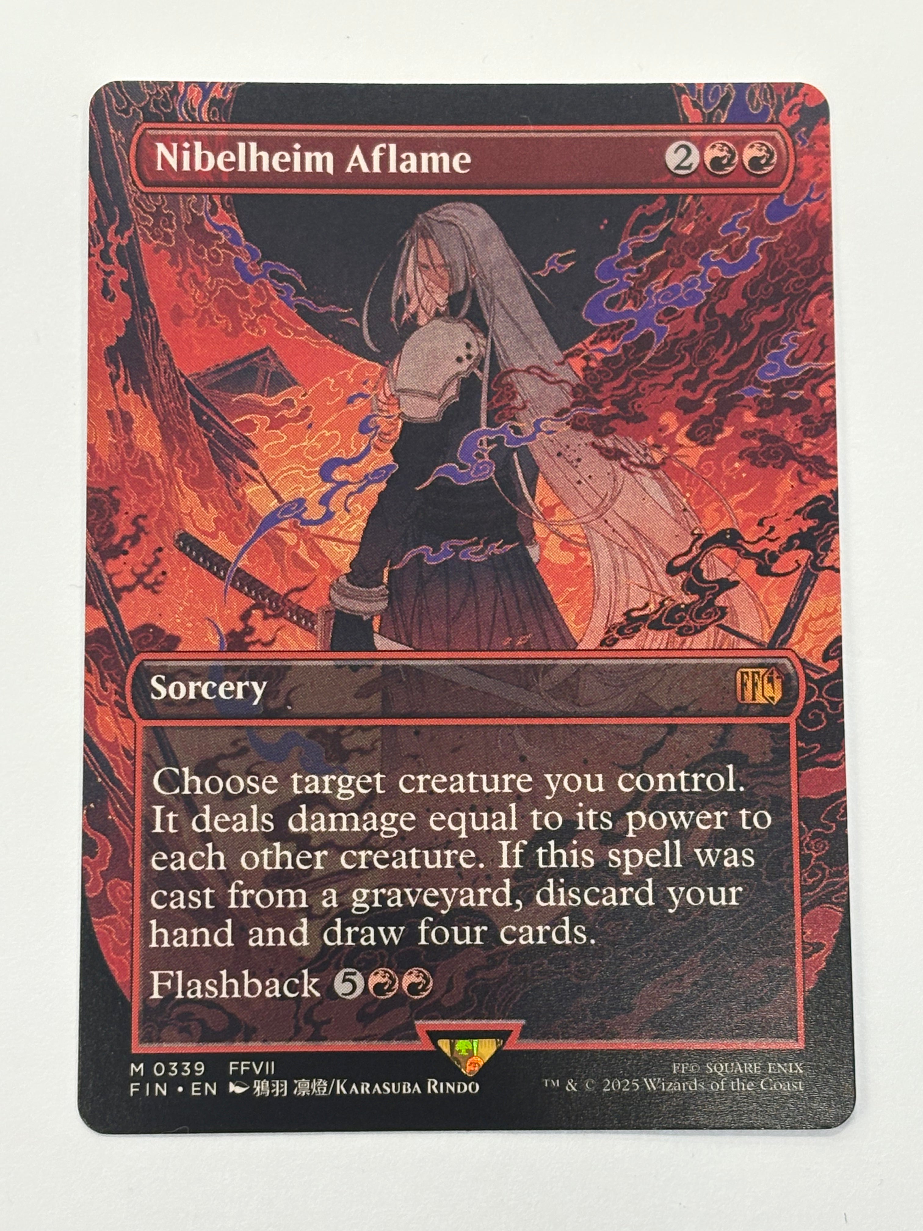 Magic The Gathering TCG - Final Fantasy Nibelheim Aflame (Borderless) 339 NM