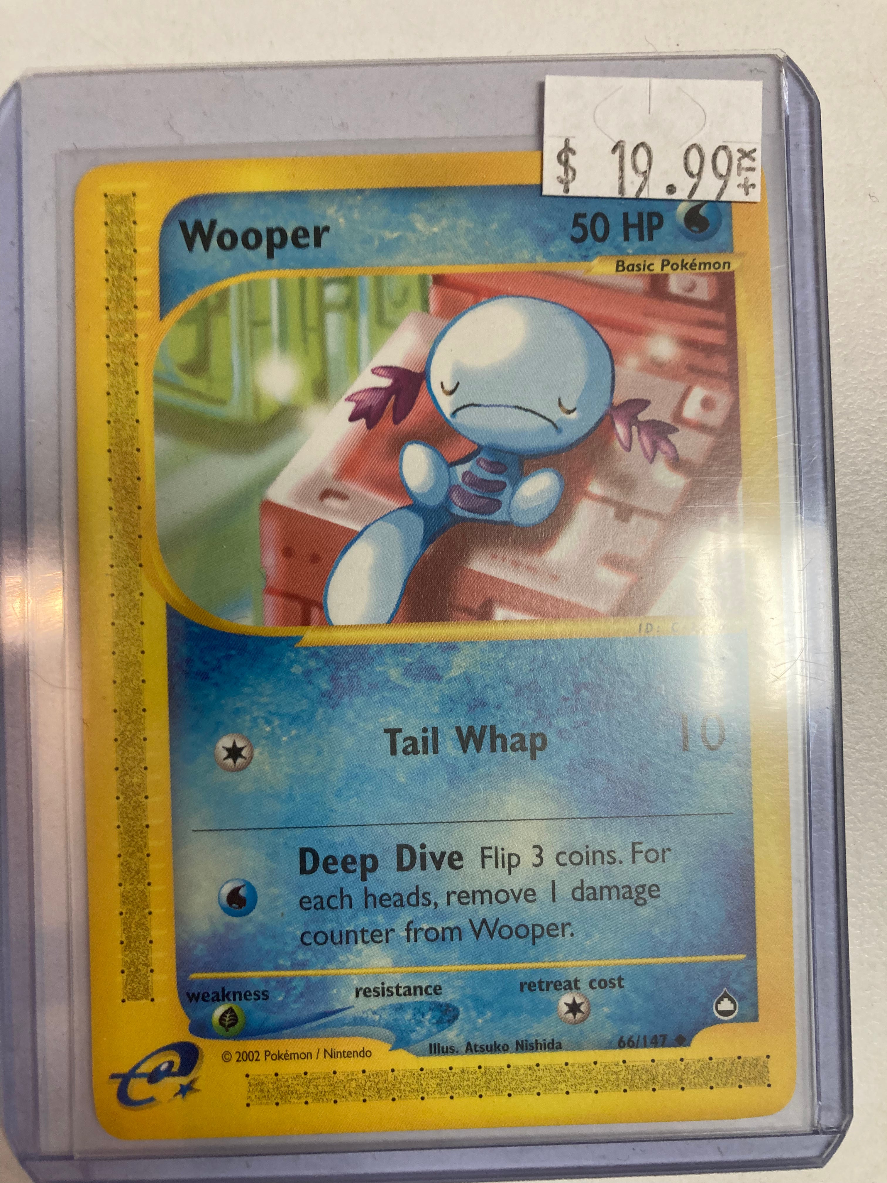Pokémon TCG Wooper 66/147 Aquapolis eReader Unlimited Mint – True Believers  Gaming and Collectibles