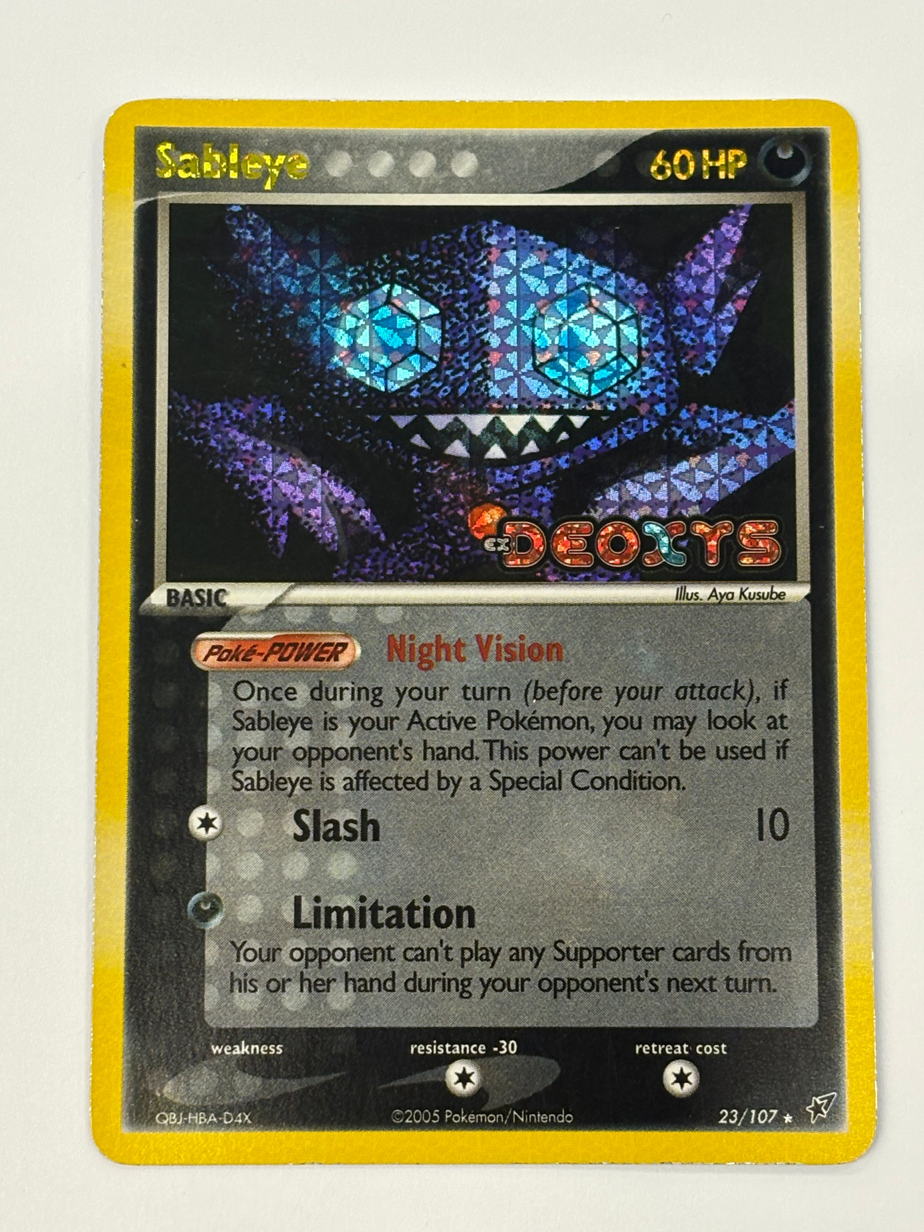 Pokémon TCG - EX Deoxys Sableye (ex Deoxys Stamped) 23/107 MP