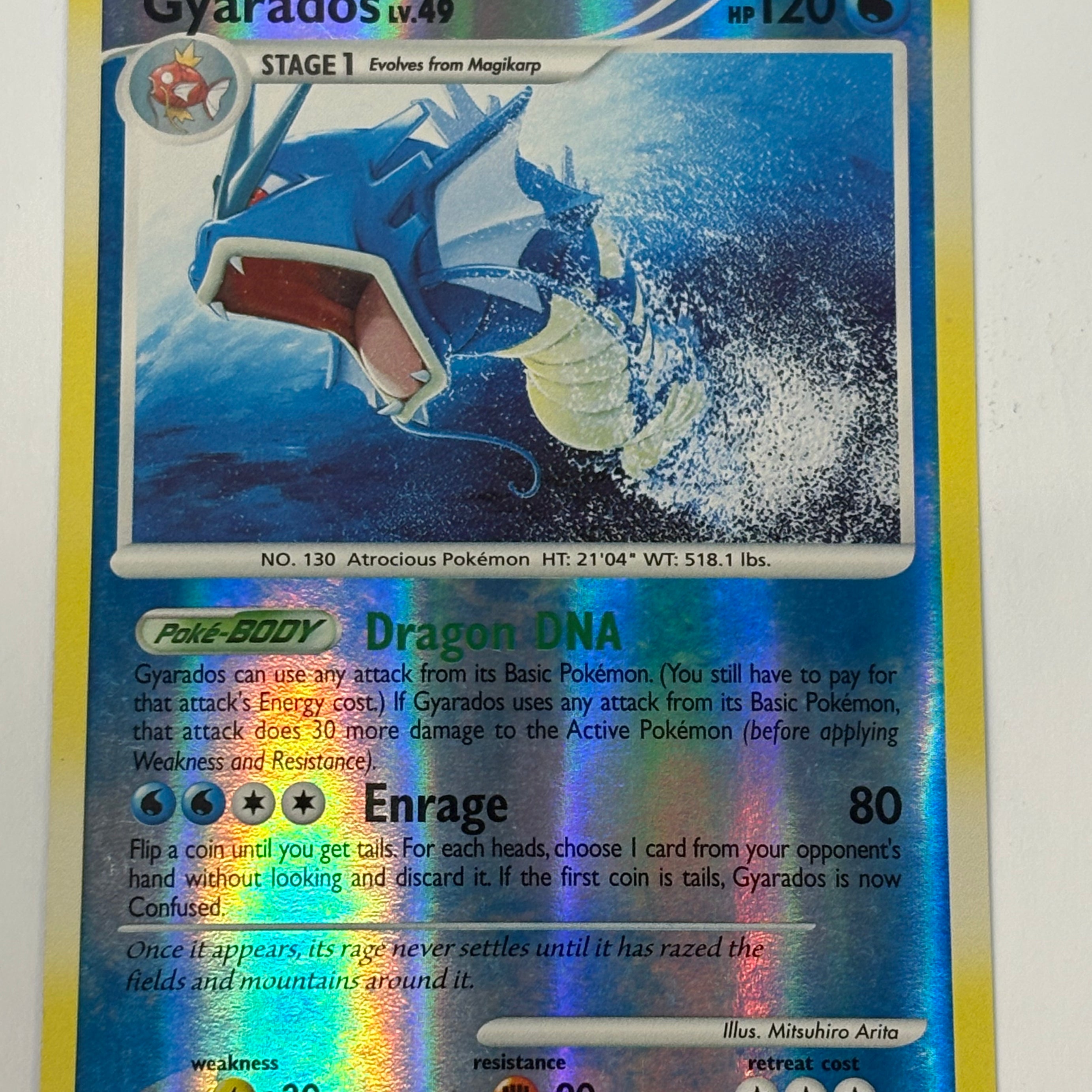 Pokémon TCG -Secret Wonders Gyarados Lv. 49 26/132 (Reverse Holo) NM