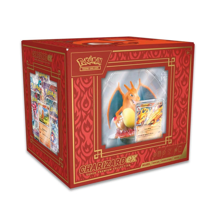 Pokémon TCG Charizard EX Super-Premium Collection Box Statue w/ 10 Boo –  True Believers Gaming and Collectibles