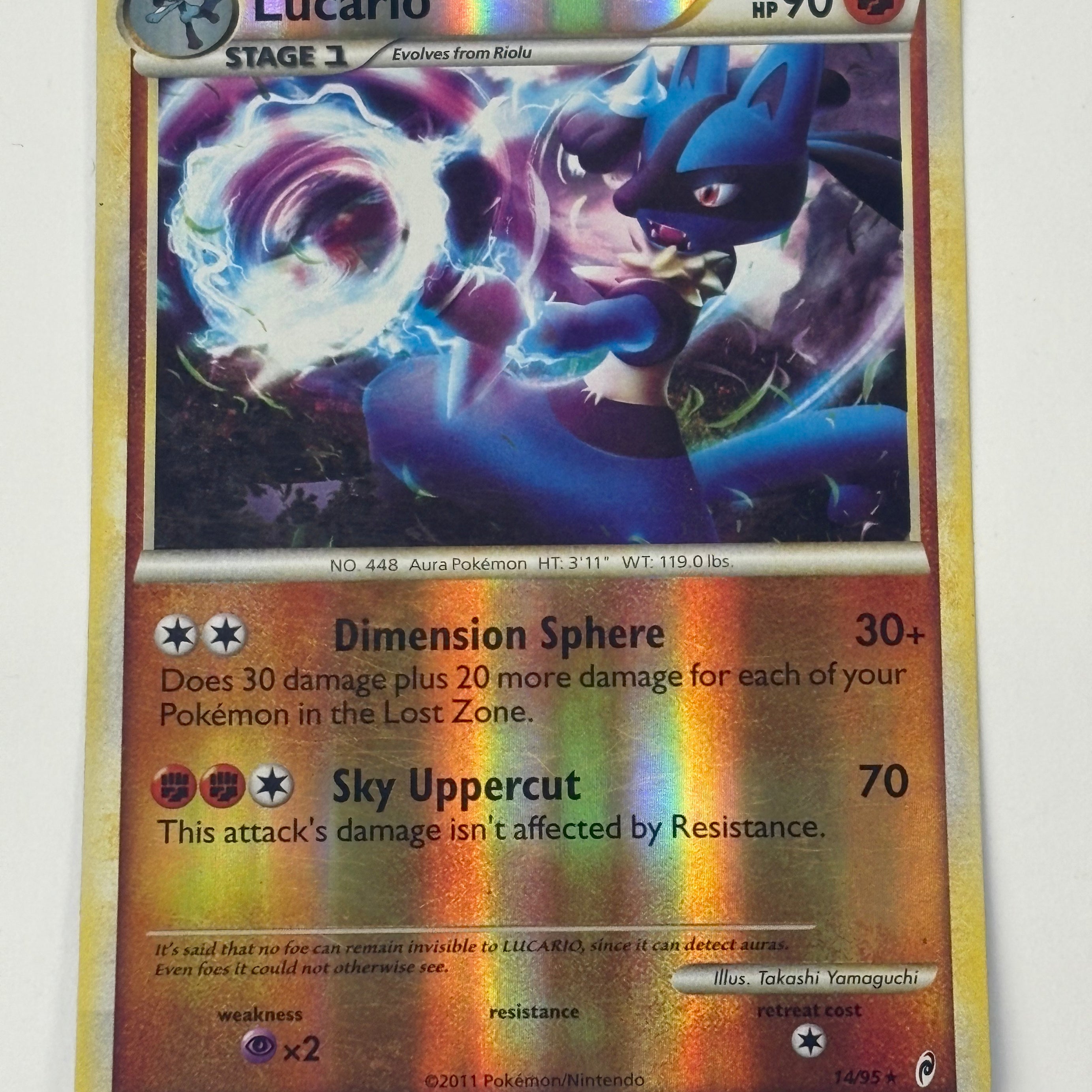 Pokémon TCG - Call of Legends Lucario 14/95 Reverse Holofoil NM