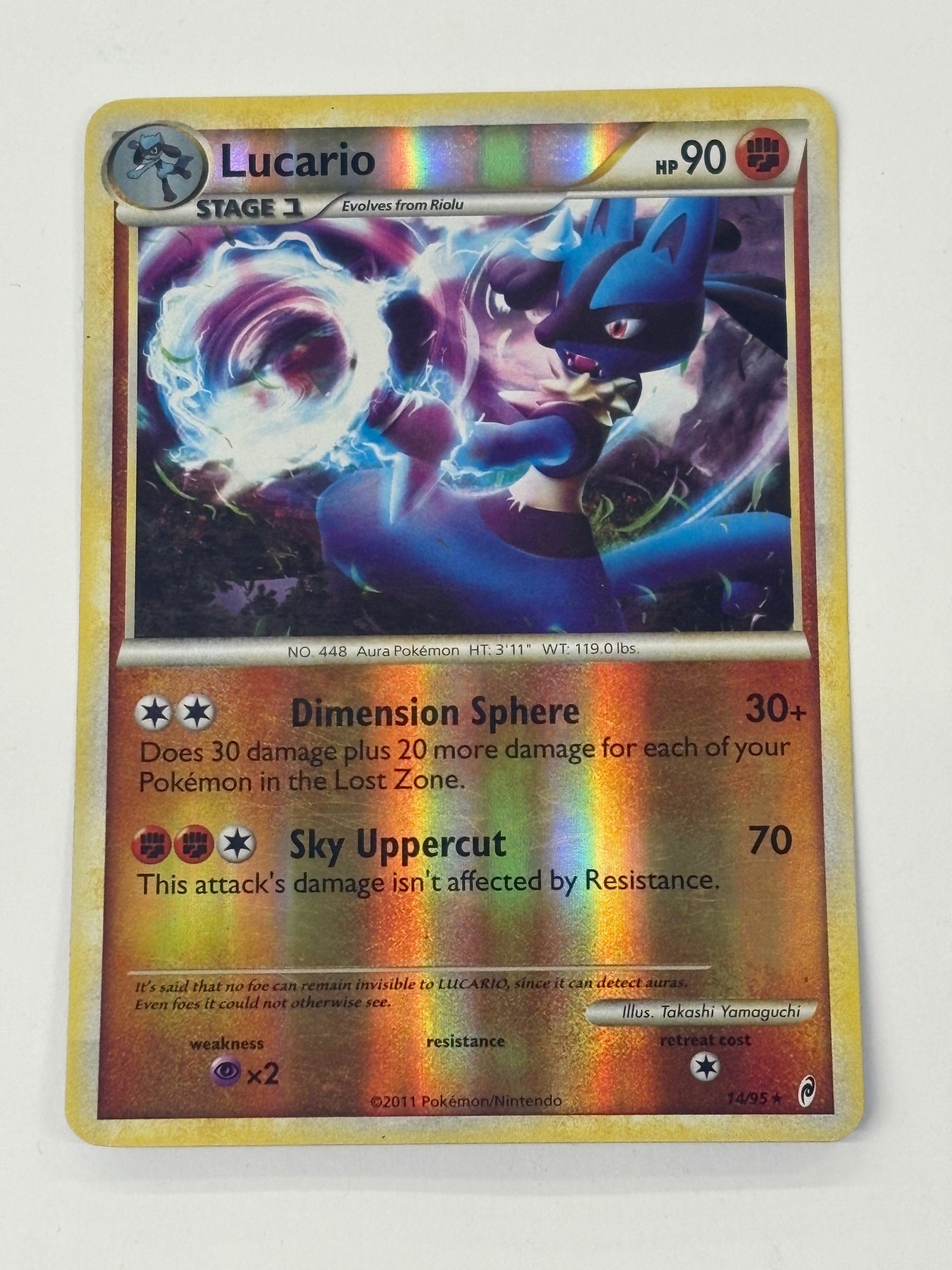 Pokémon TCG - Call of Legends Lucario 14/95 Reverse Holofoil NM
