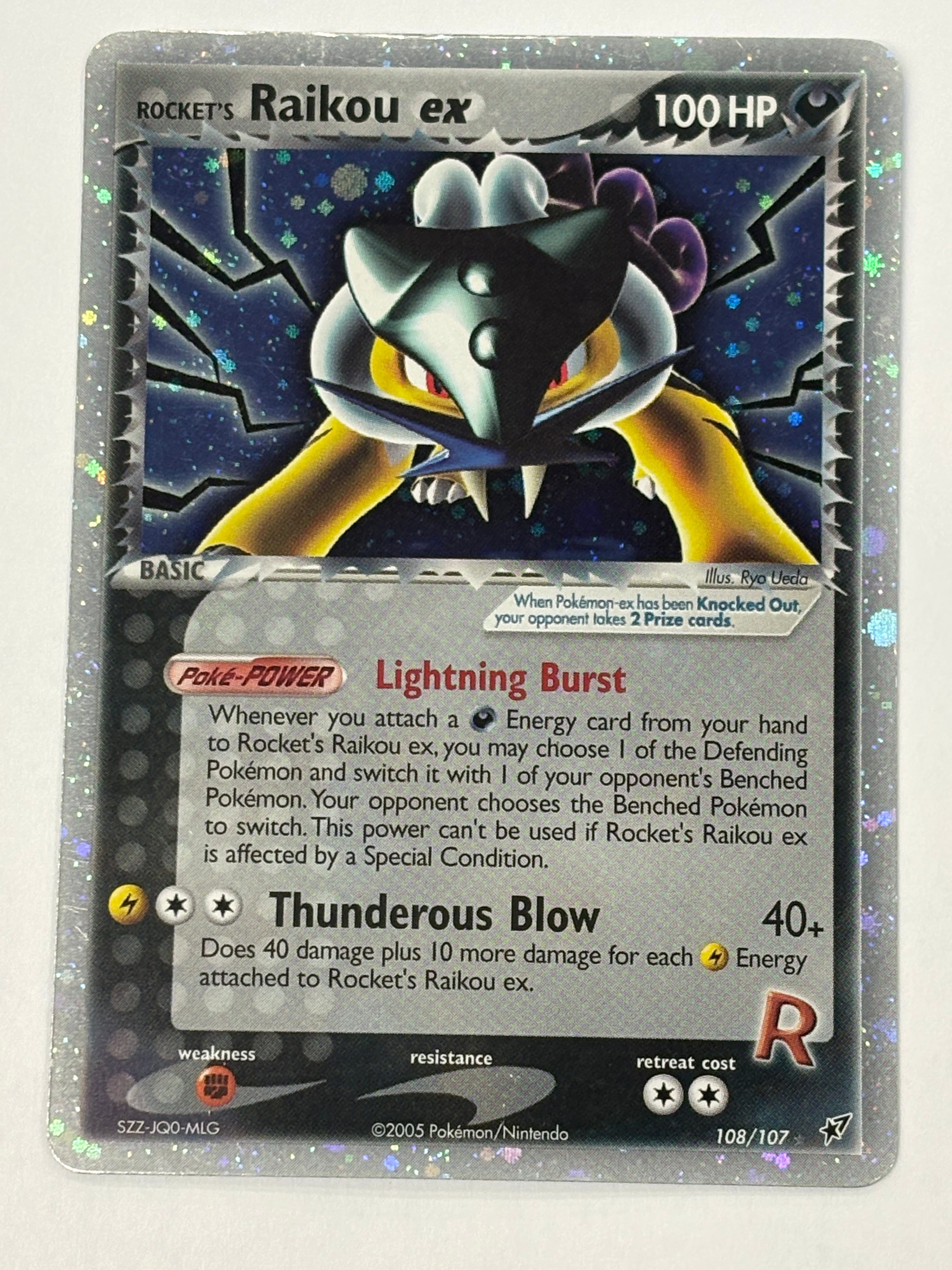 Pokémon TCG - EX Deoxys Rocket’s Raikou ex 108/107 LP