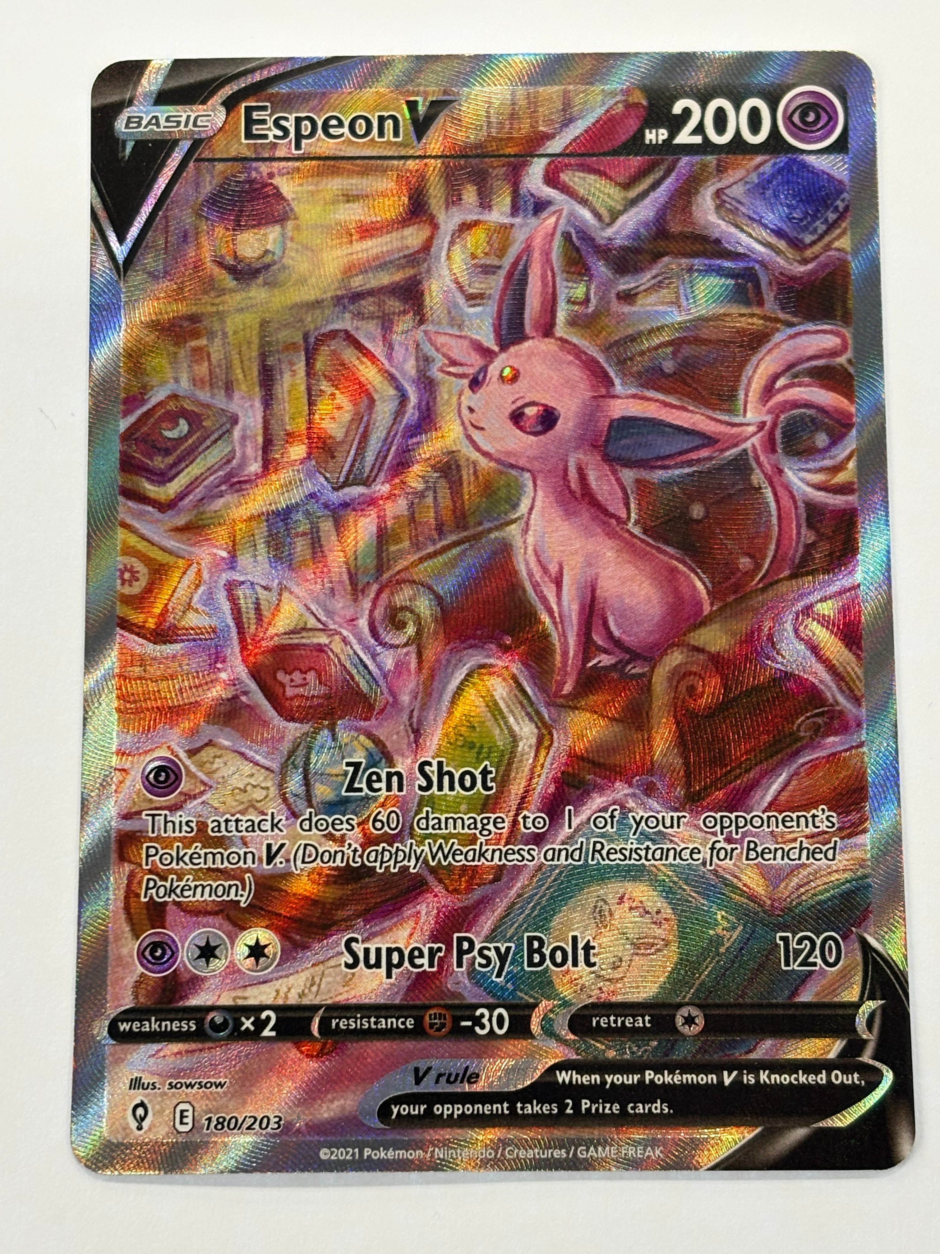 Pokémon TCG - Evolving Skies Espeon V 180/203 NM