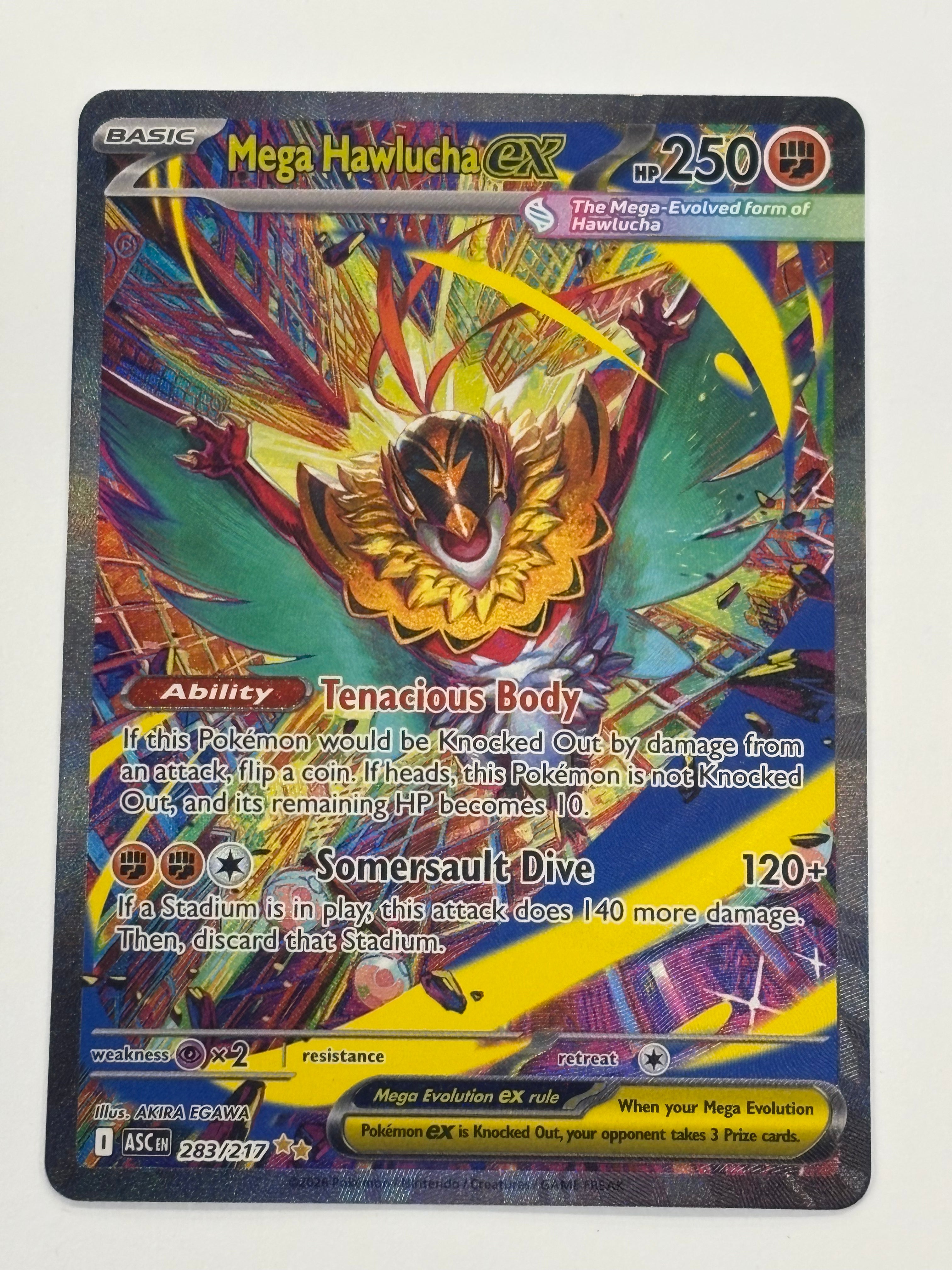 Pokémon TCG - Ascended Heroes Mega Hawlucha ex 283/217 NM