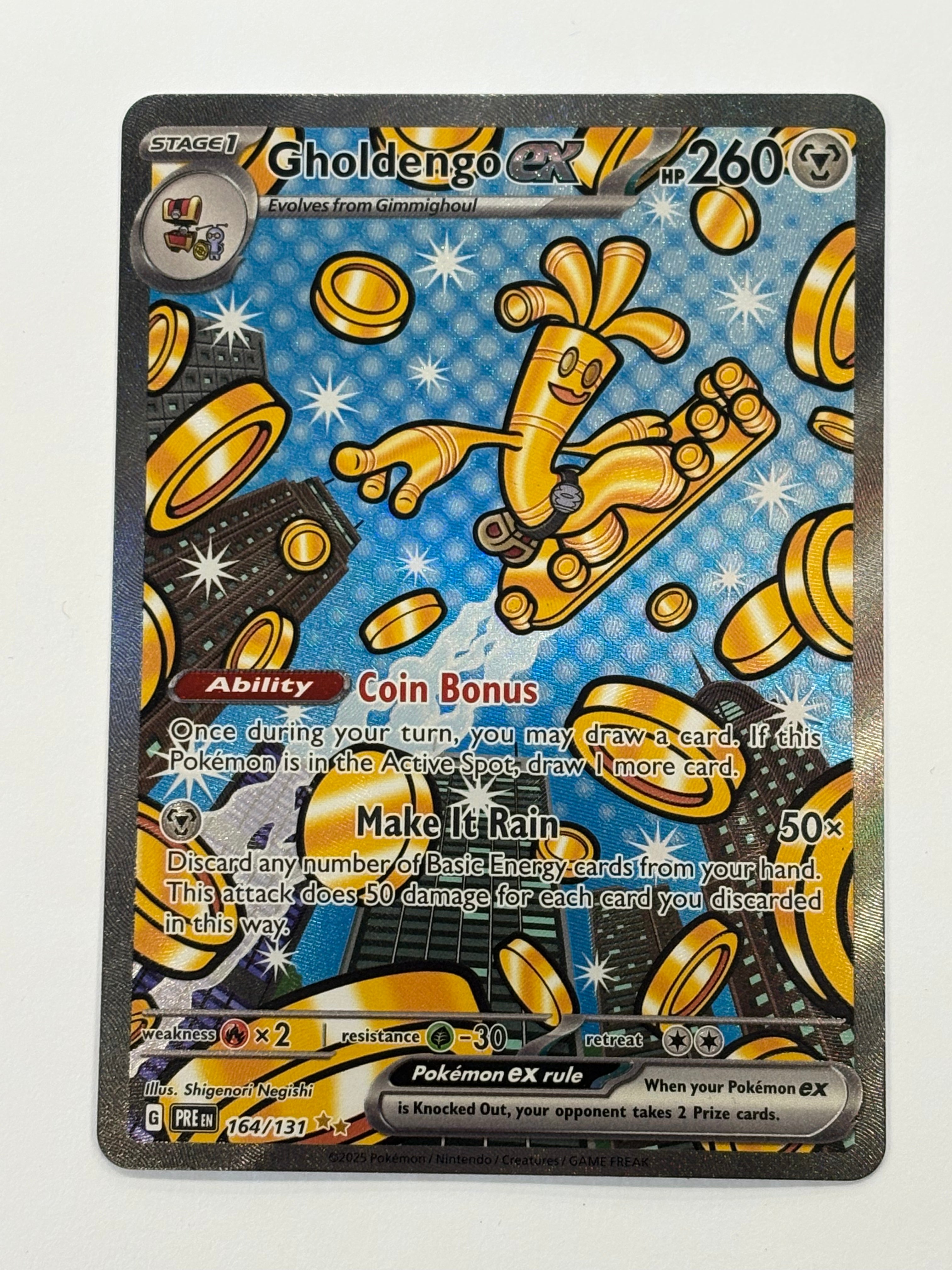 Pokémon TCG - Prismatic Evolutions Gholdengo ex 164/131 NM