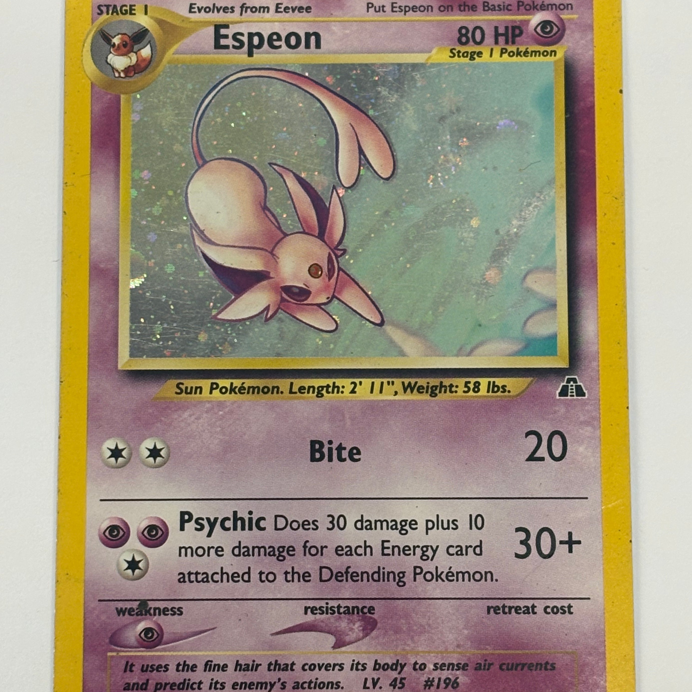 Pokémon TCG - Neo Discovery Espeon 1/75 (Holo) DMG