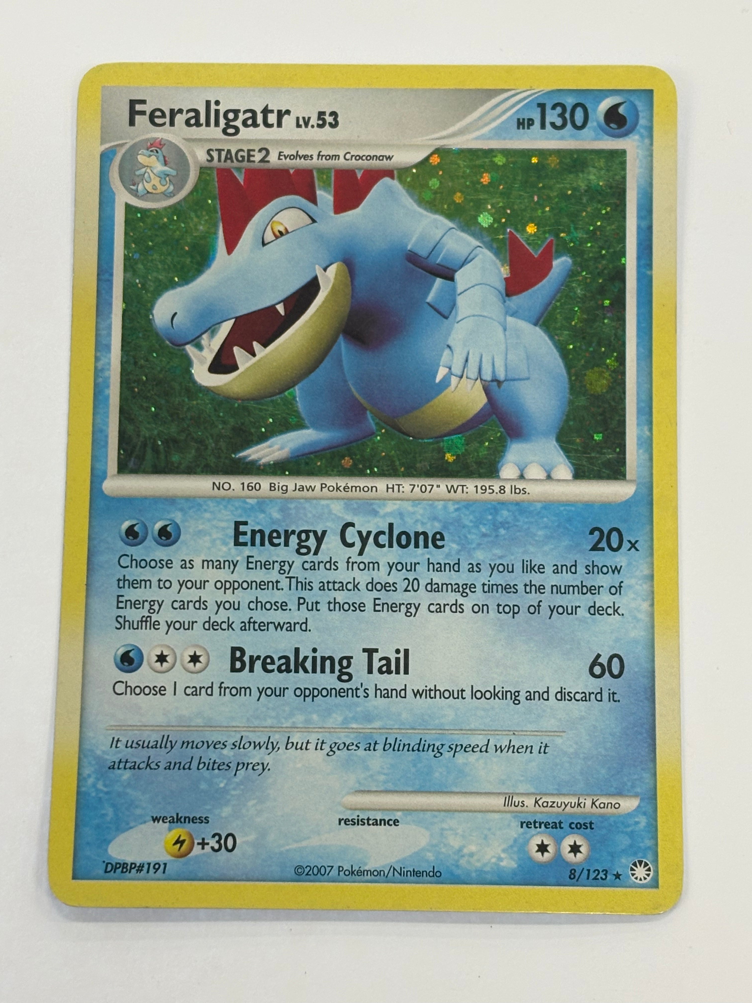 Pokémon TCG - Mysterious Treasures Feraligatr 8/123 (Holo) NM