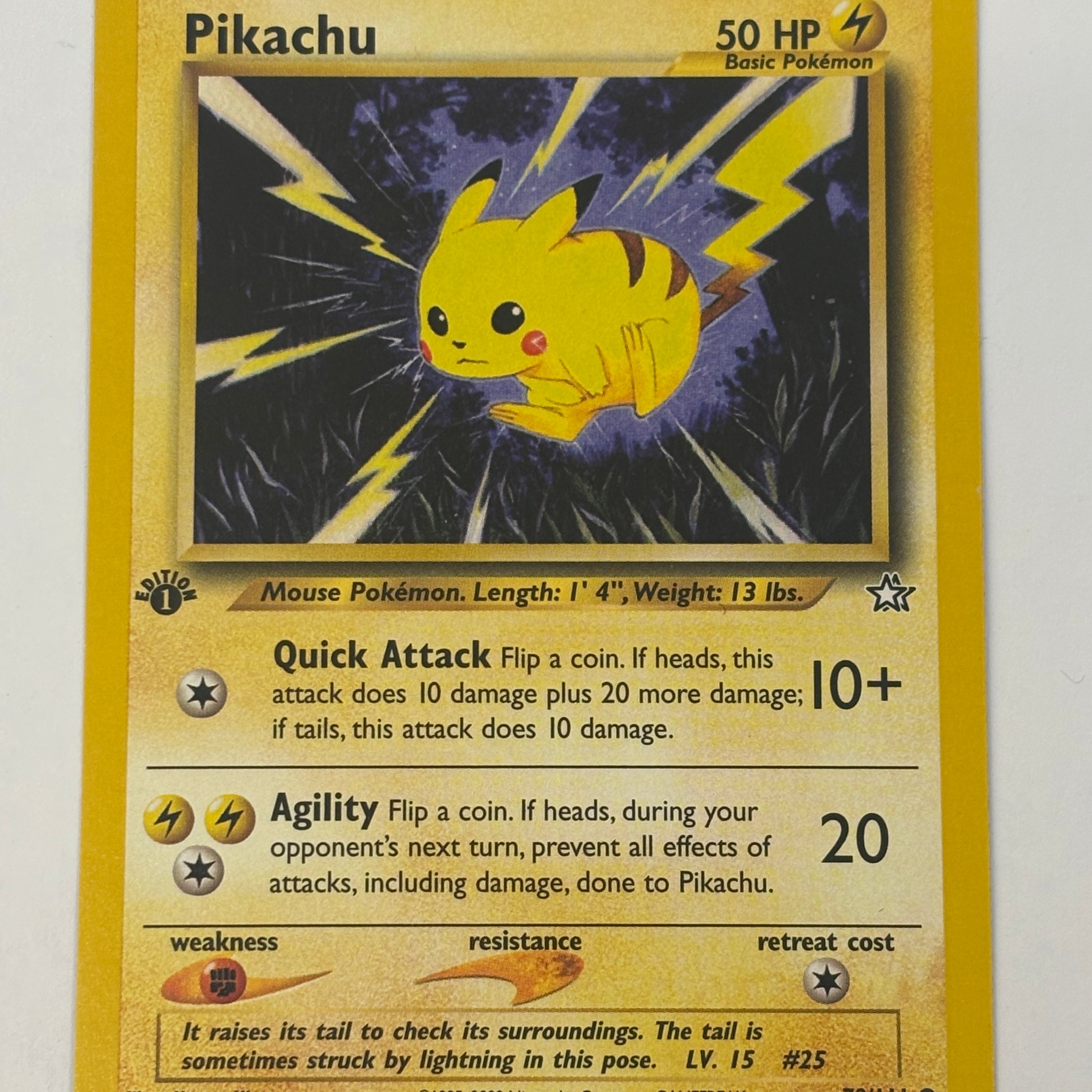 Pokémon TCG - Neo Genesis 1st Edition Pikachu 70/111 LP