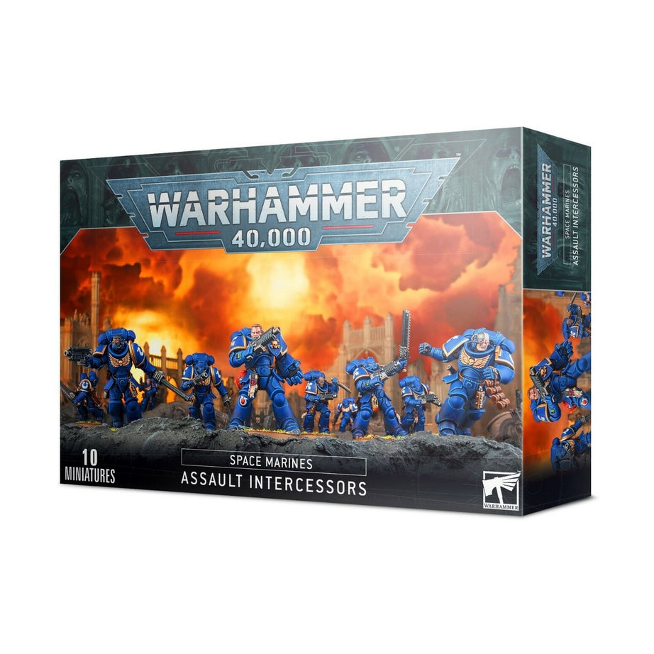 Warhammer 40K Space Marines Assault Intercessor Squad 10 Citadel Miniatures/Figurines