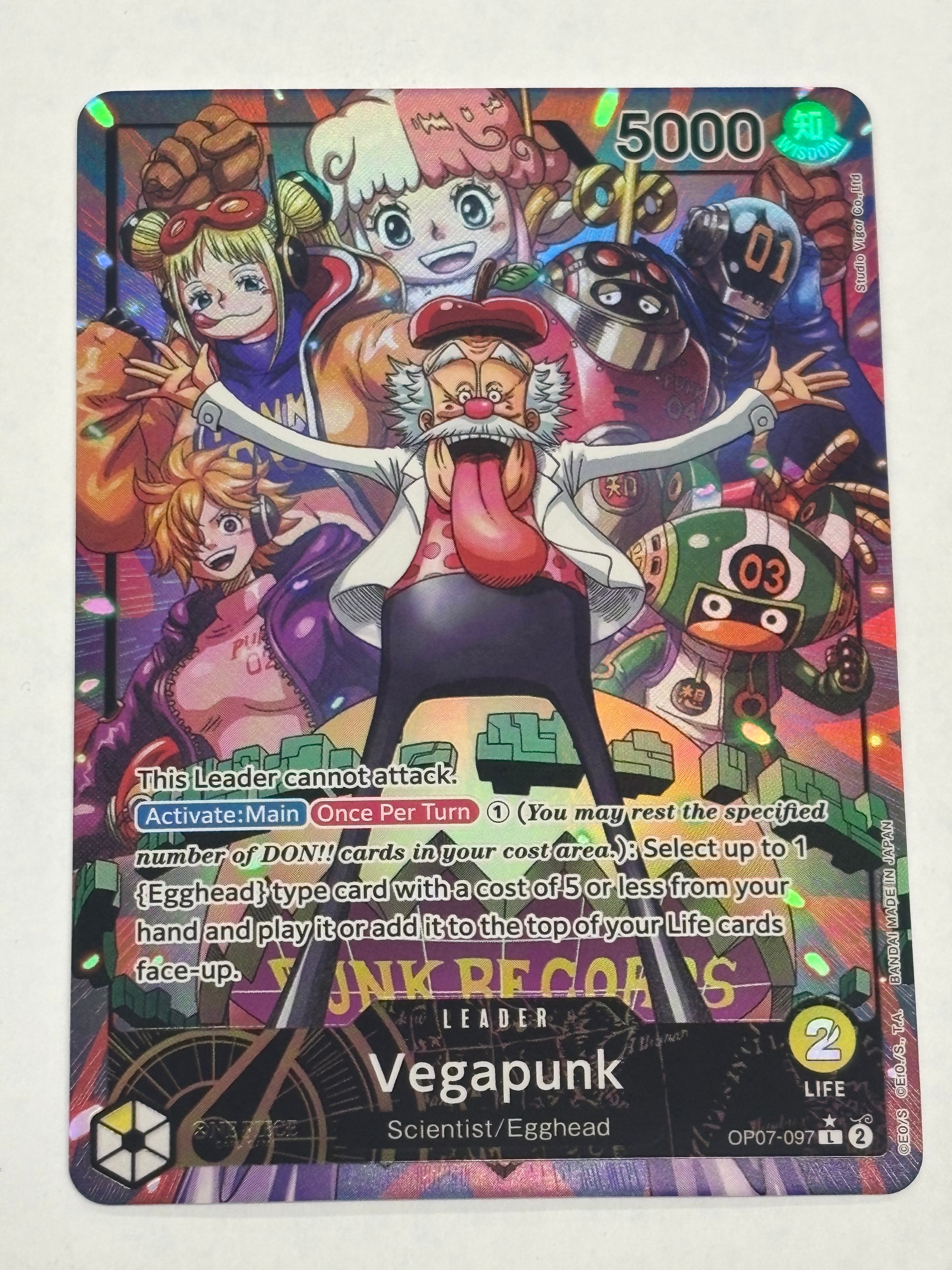 One Piece TCG - 500 Years in the Future OP-07 Vegapunk (Alternate Art) OP07-097 NM