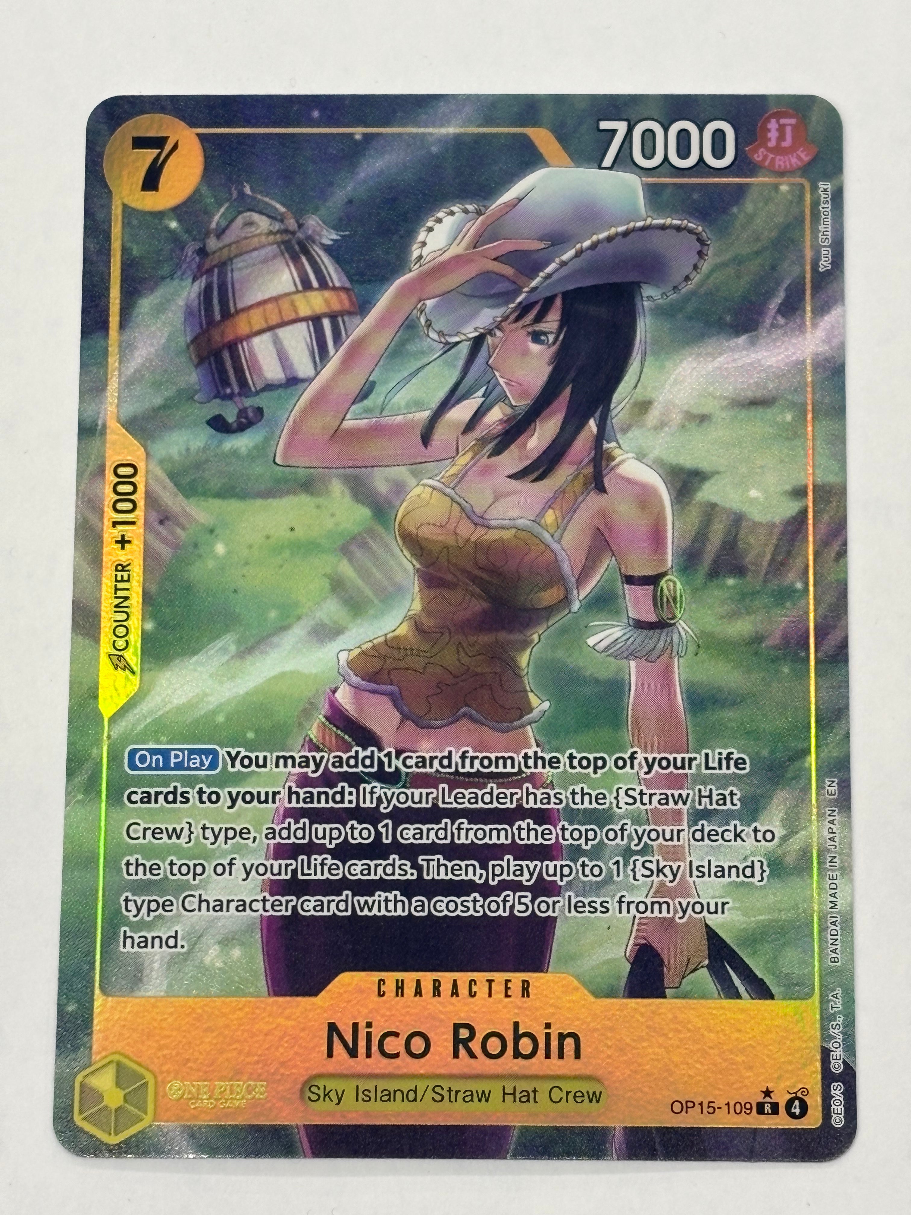 One Piece TCG - Adventure on Kami's Island OP15-EB04 Nico Robin (Alternate Art) OP15-109 NM