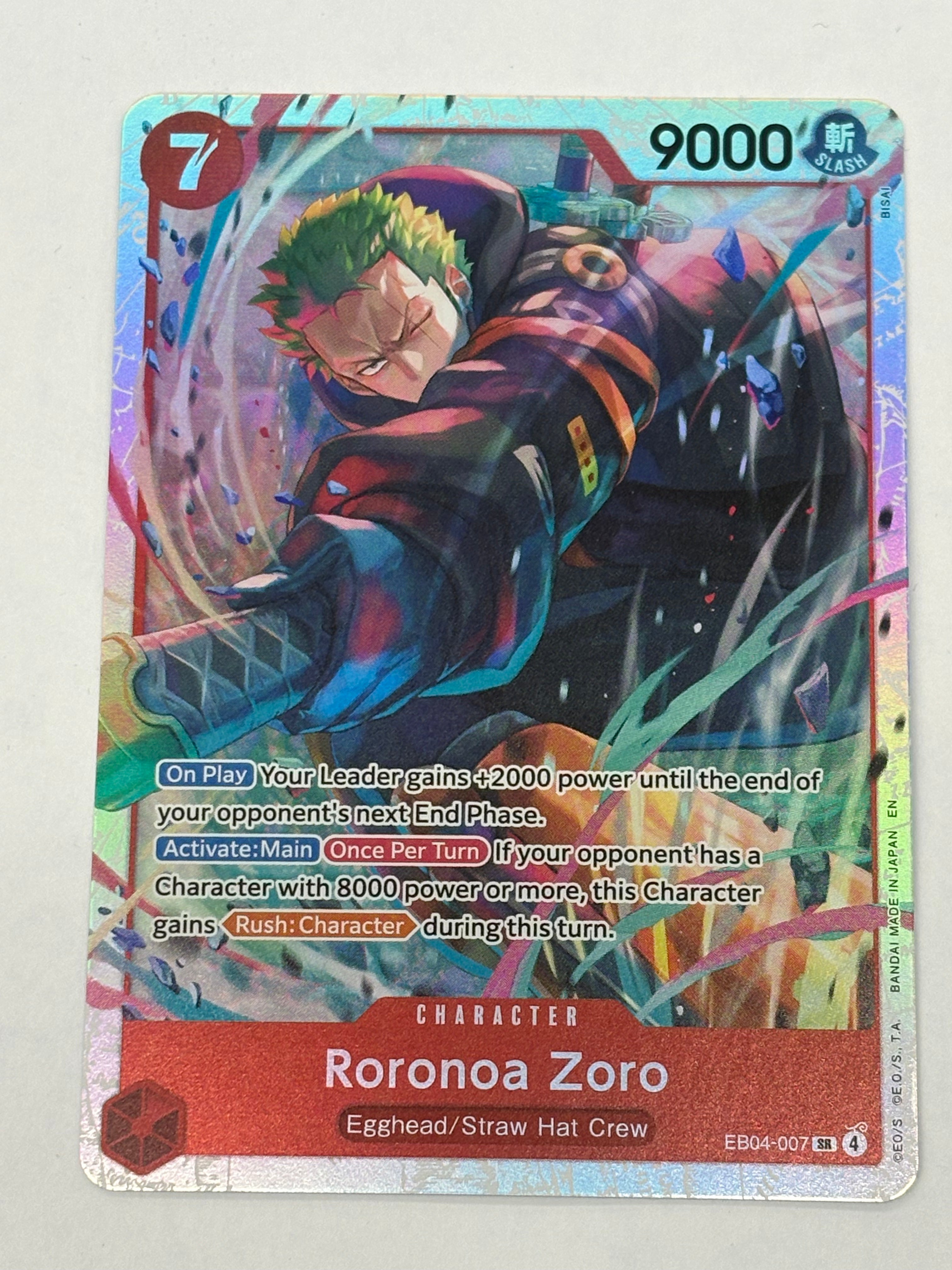 One Piece TCG - Adventure on Kami's Island OP15-EB04 Roronoa Zoro EB04-007 NM