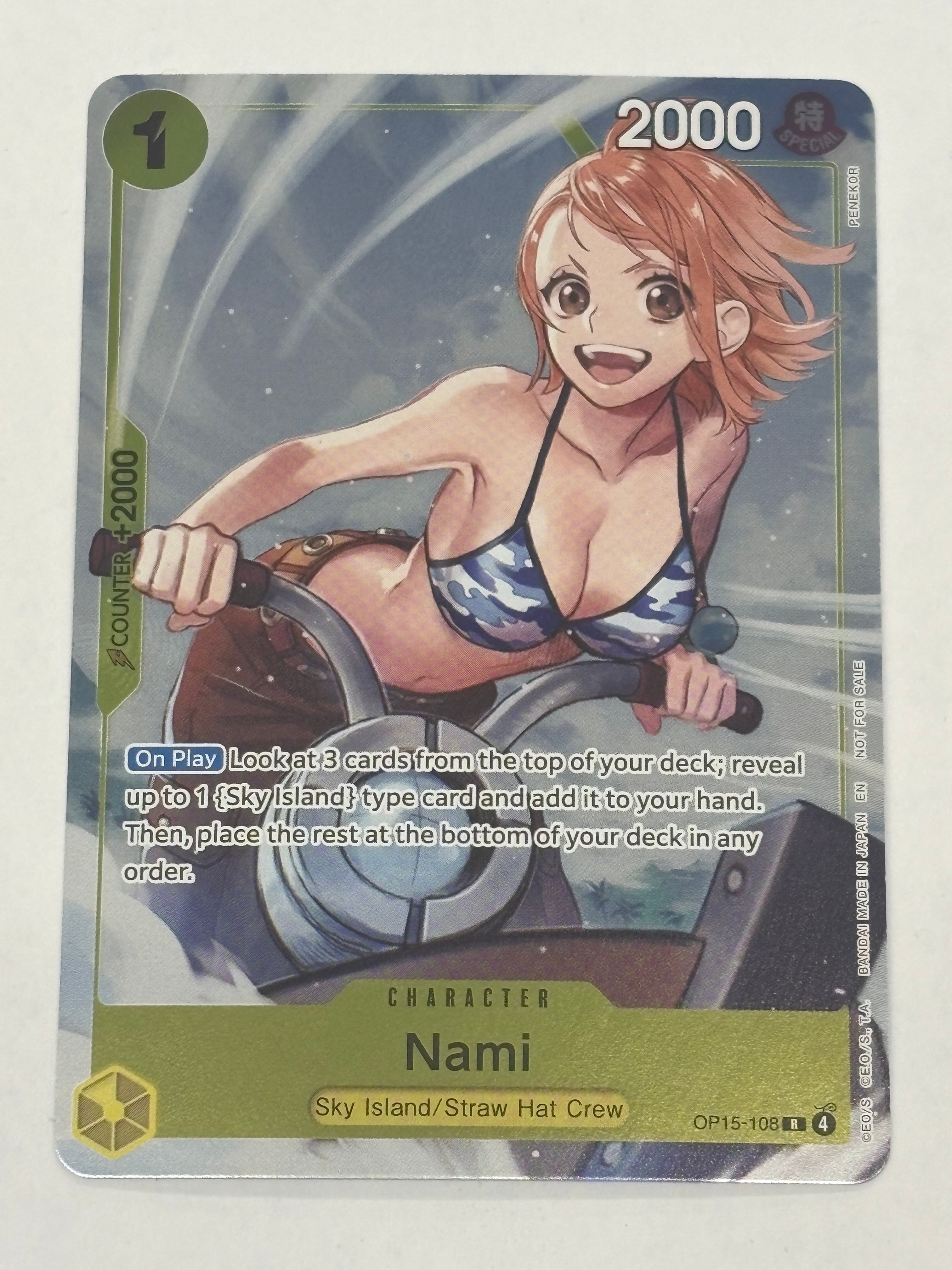 One Piece TCG - Adventure on Kami's Island OP15-EB04 Nami OP15-108 NM