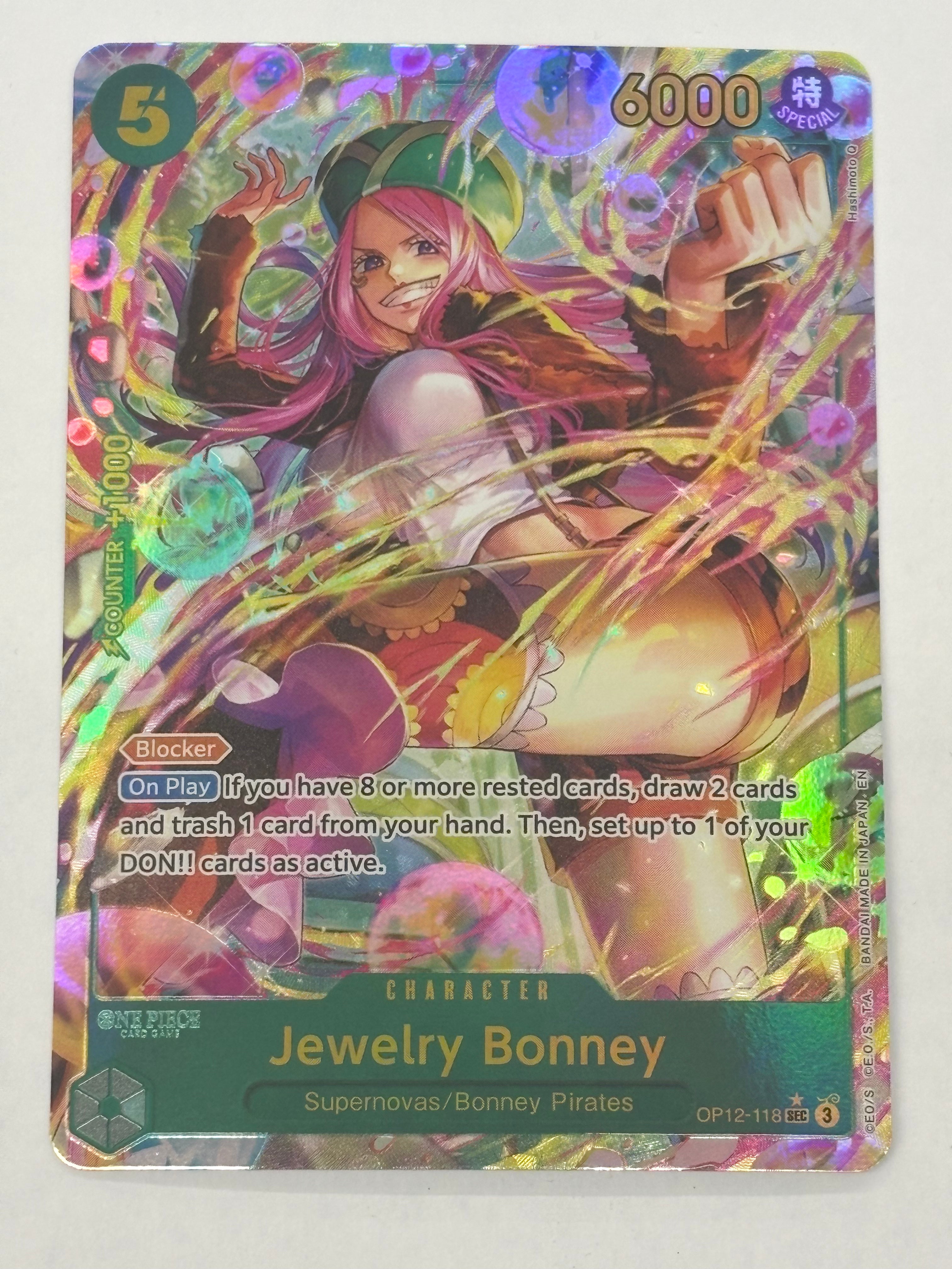 One Piece TCG - Legacy of the Master OP-12 Jewelry Bonney (Alternate Art) OP12-118 NM