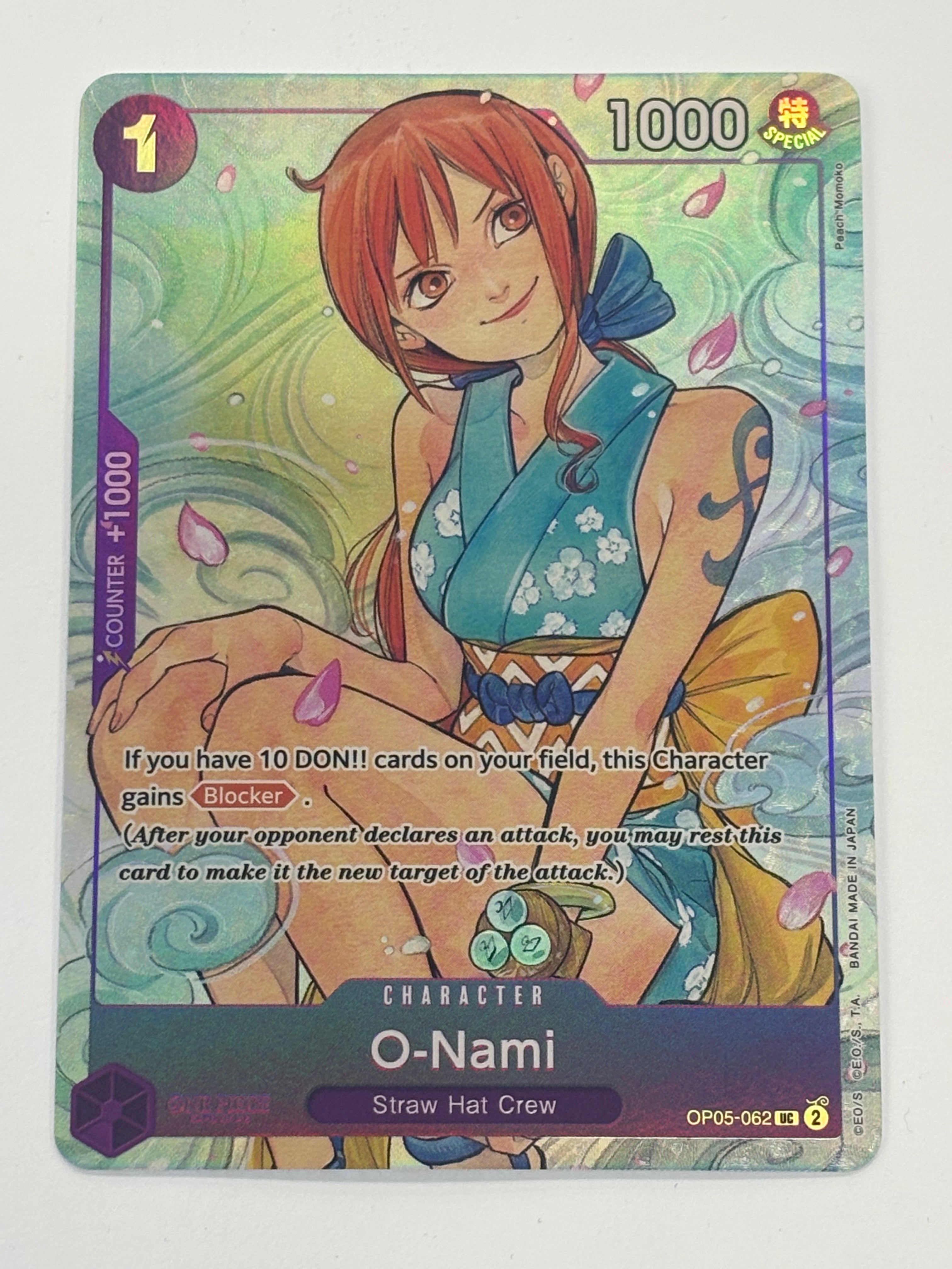 One Piece TCG - Awakening of the New Era OP05 O-Nami (Promo) OP05-062 NM