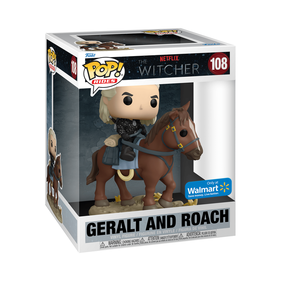 Funko Pop! Rides Netflix The Witcher Geralt And Roach Walmart Exclusive #108