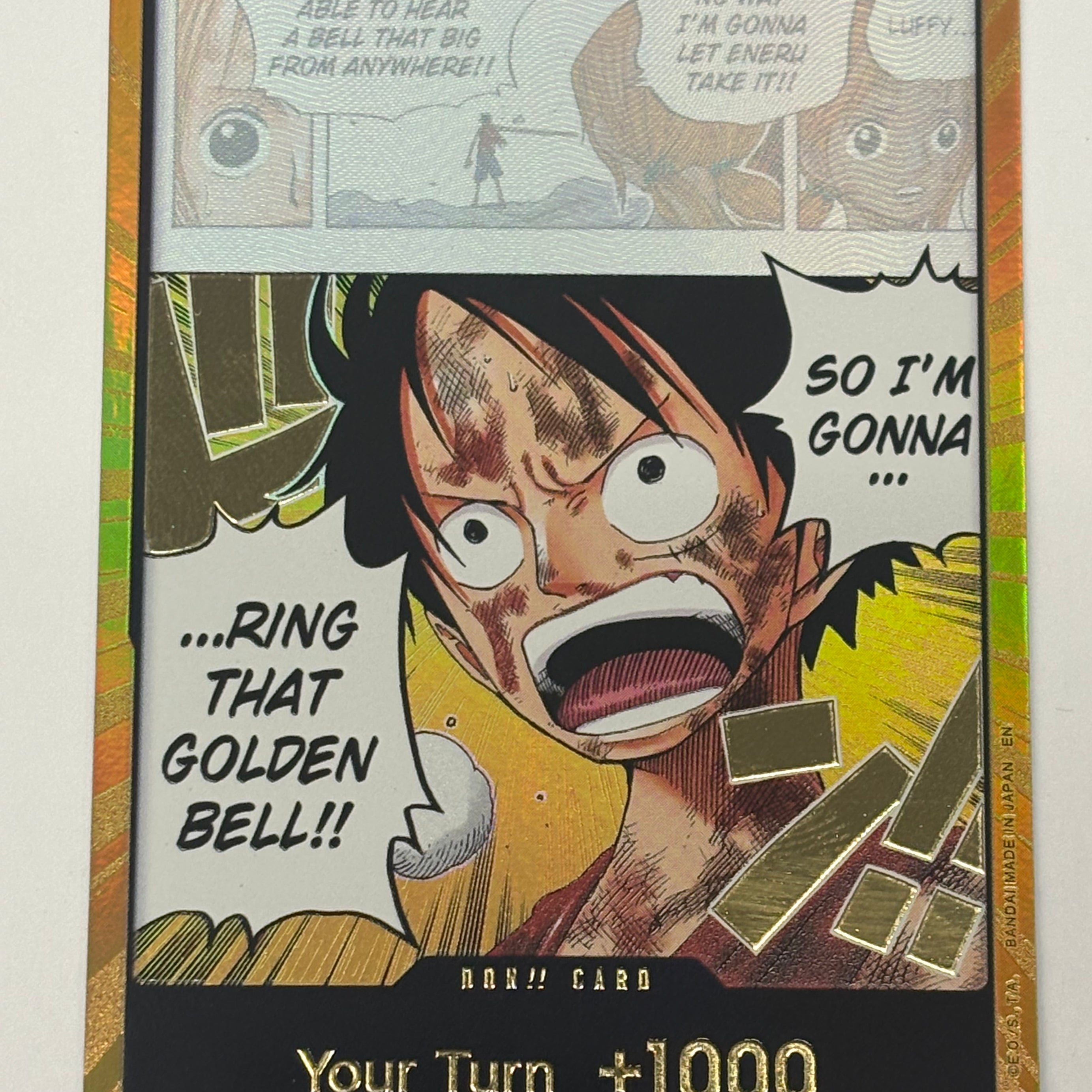 One Piece TCG - Adventure on Kami's Island OP15-EB04 DON!! Card (Gold Luffy) NM