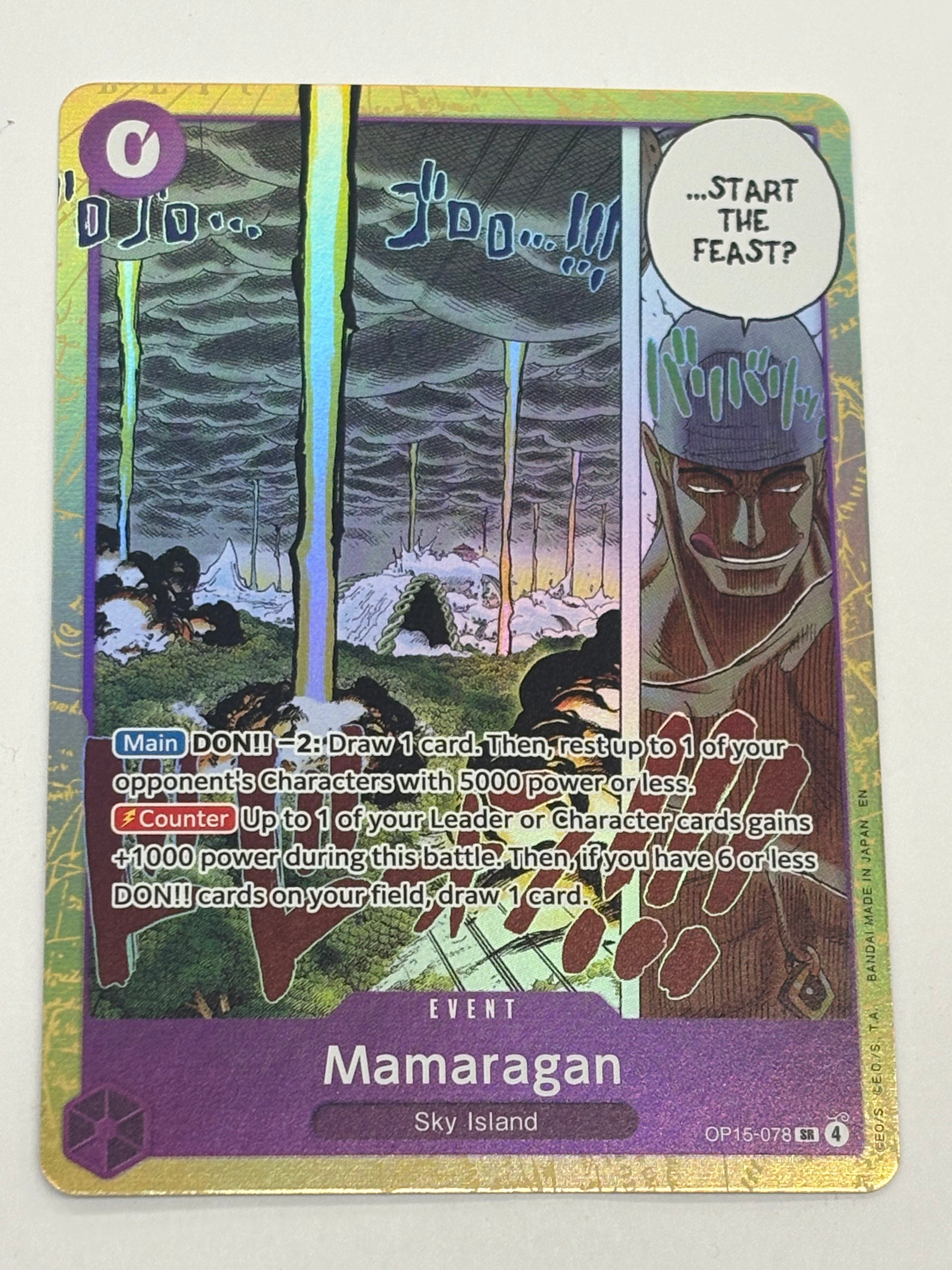 One Piece TCG - Adventure on Kami's Island OP15-EB04 Mamaragan OP15-078 NM