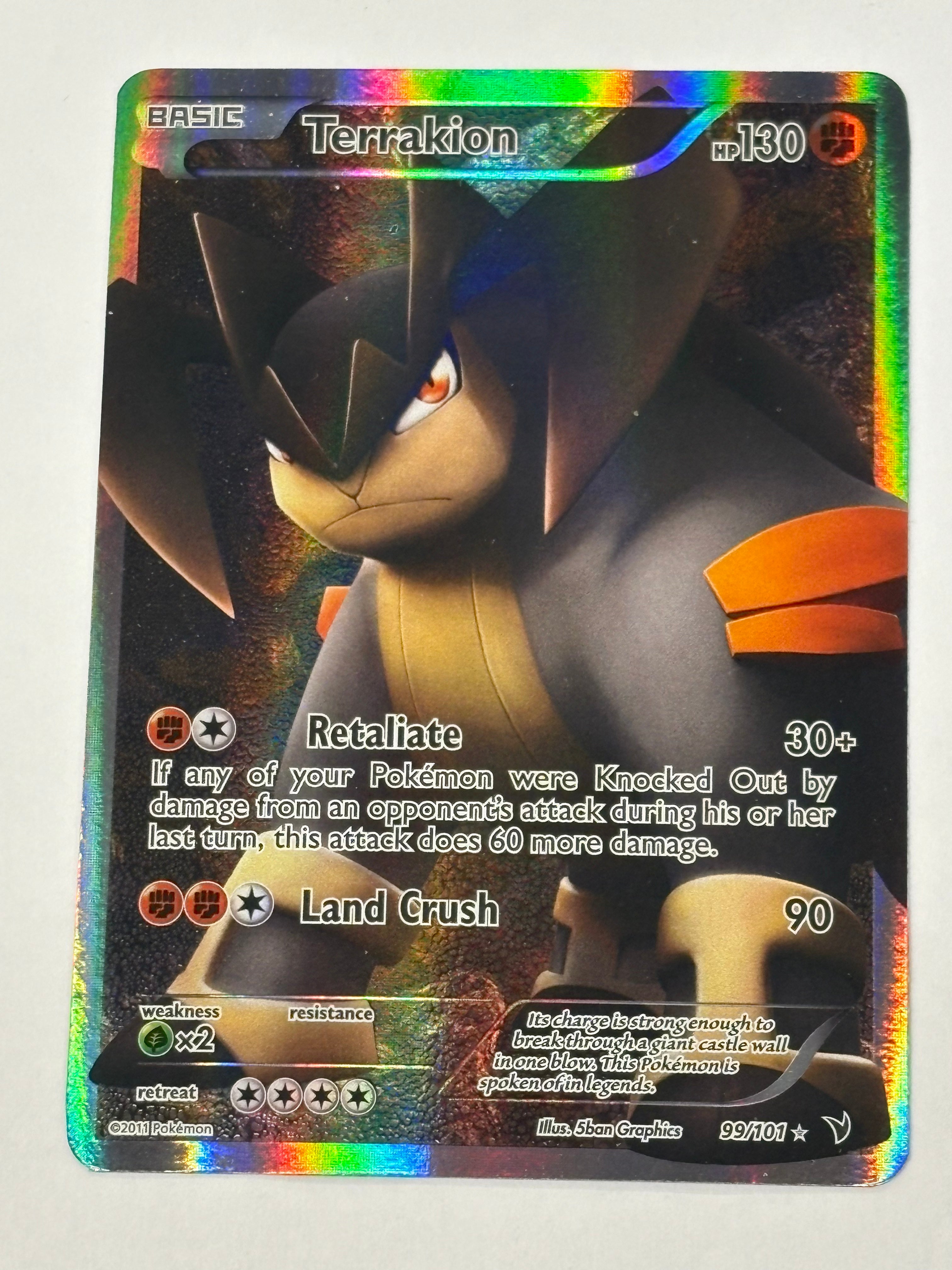 Pokémon TCG - Noble Victories Terrakion 99/101 MP