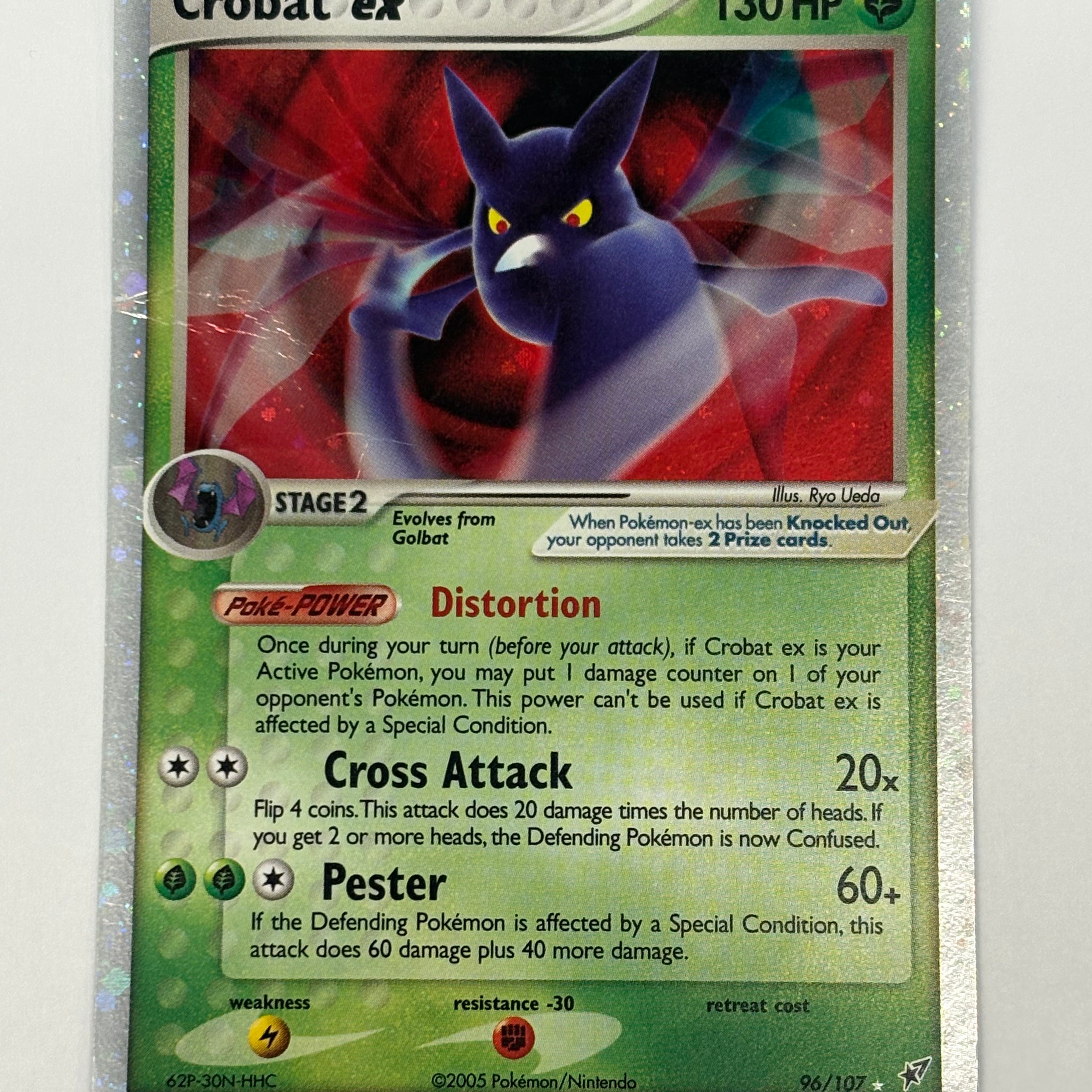 Pokémon TCG - EX Deoxys Crobat ex 96/107 DMG