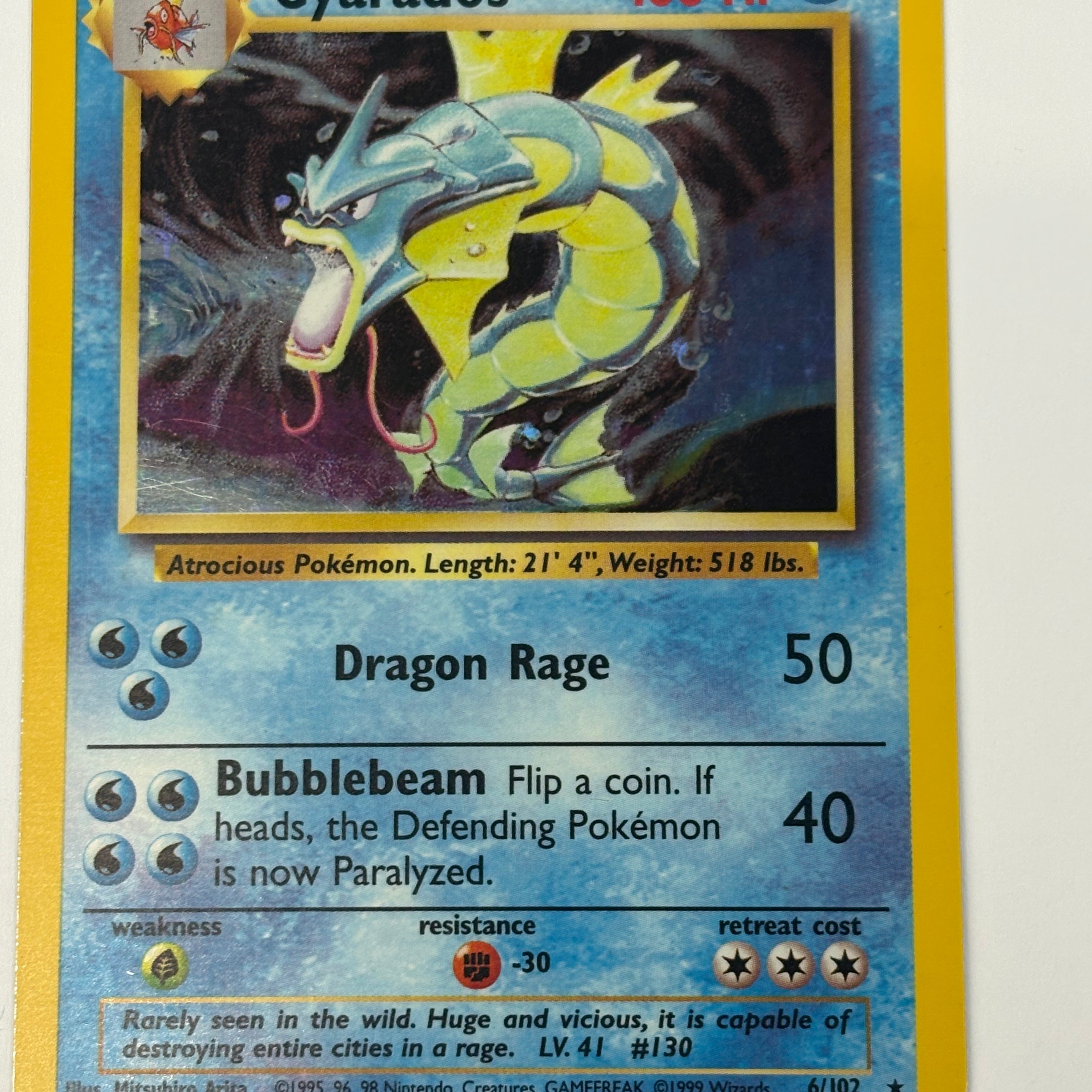 Pokémon TCG - Base Set Unlimited Gyarados 6/102 HP