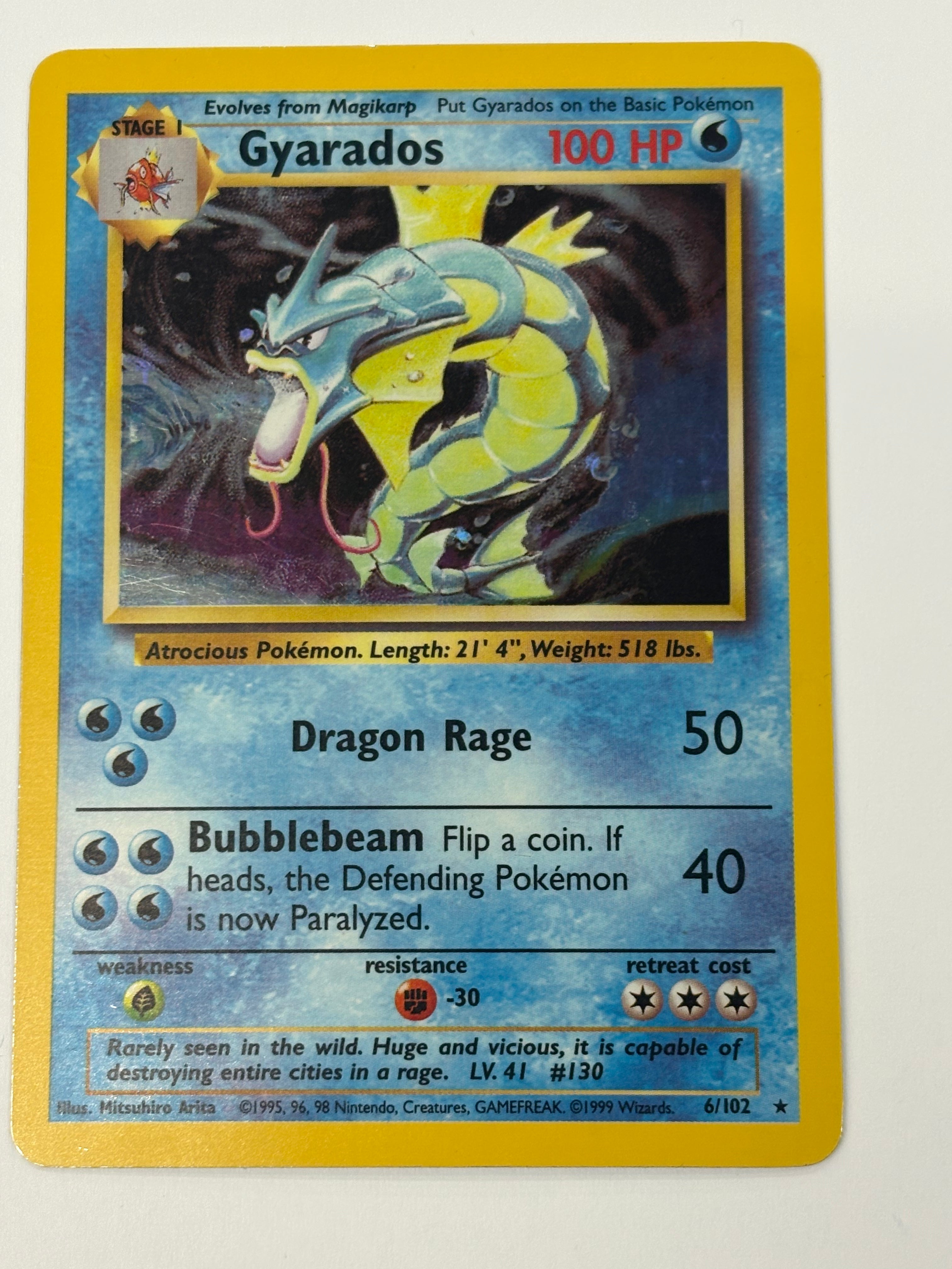 Pokémon TCG - Base Set Unlimited Gyarados 6/102 HP