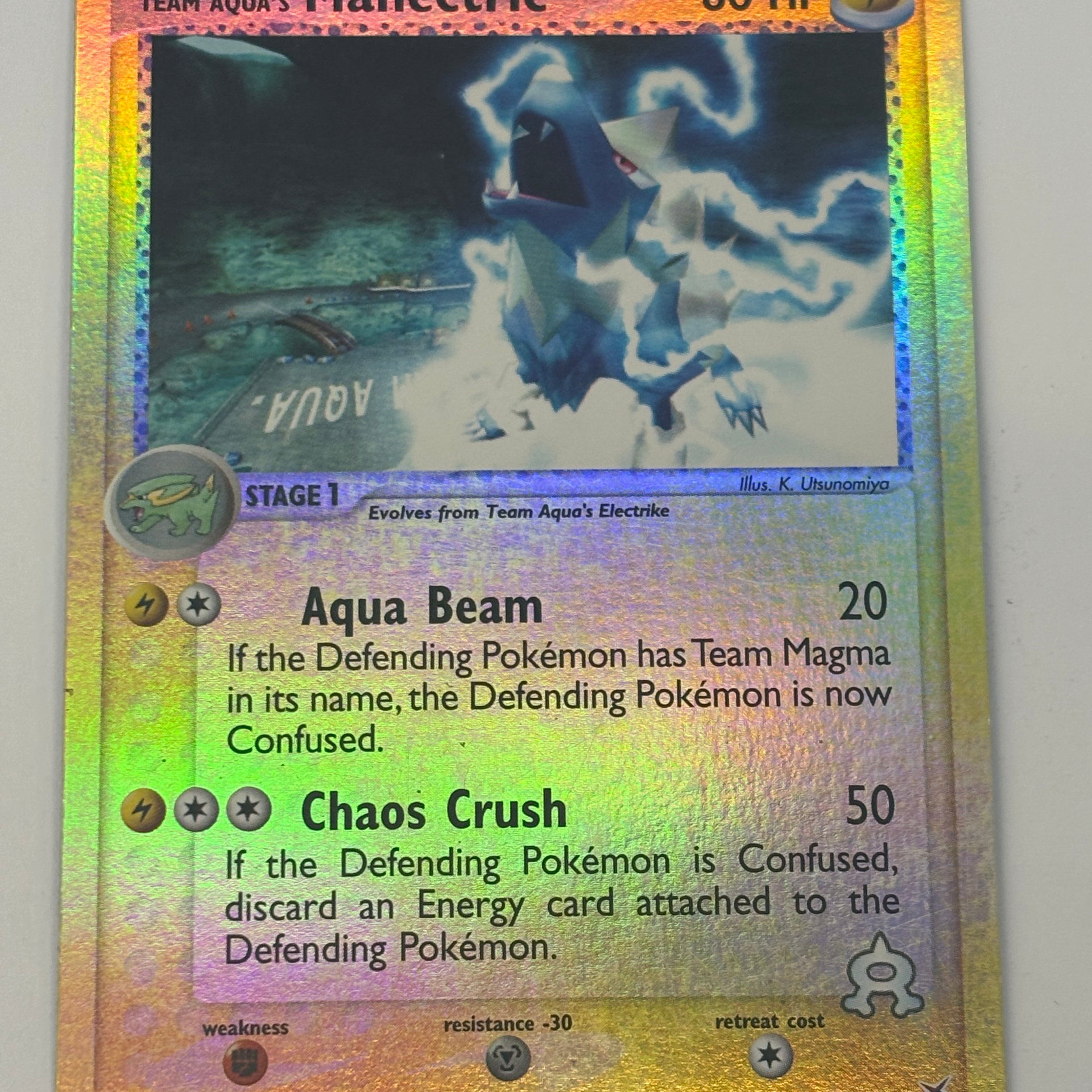 Pokémon TCG - EX Team Magma vs Aqua Team Aqua’s Manectric (Reverse Foil) 29/95 NM